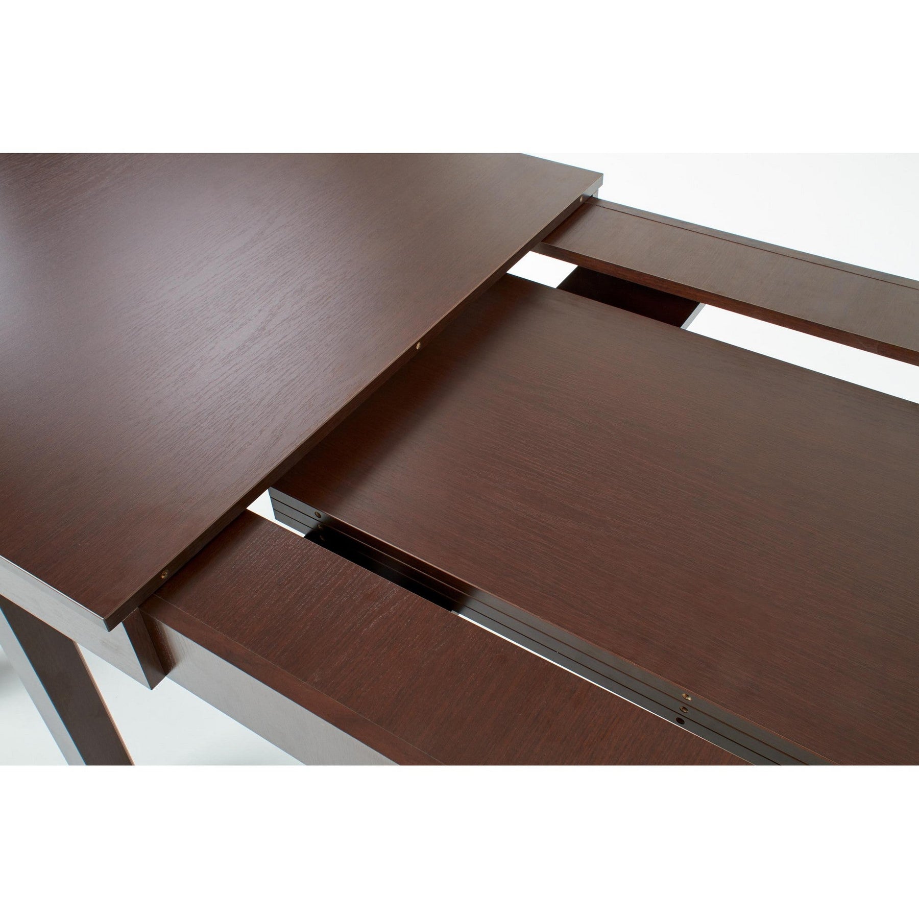 Masa living SEWERYN, nuc inchis, PAL/MDF, 160/300X90X76 cm