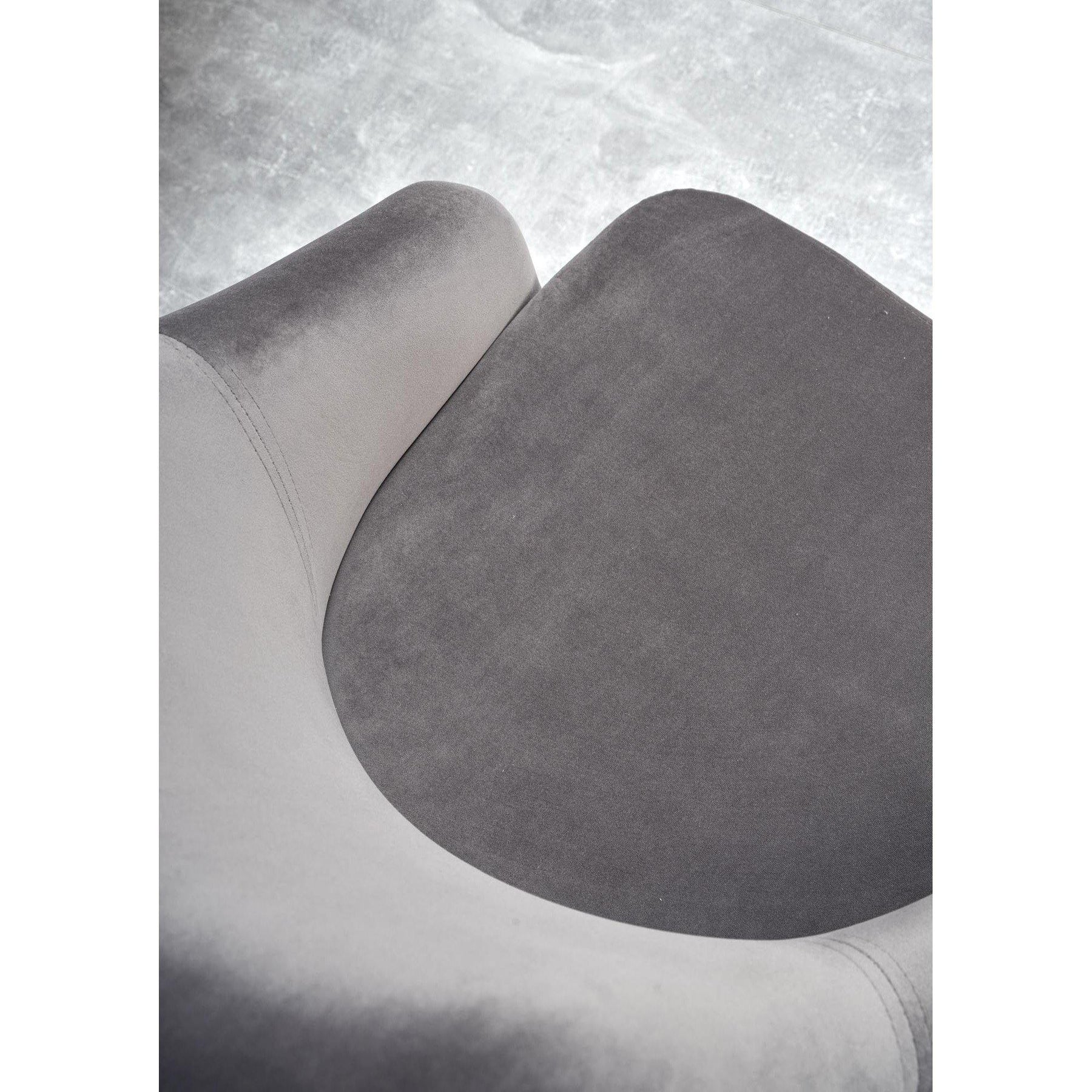 Scaun gri inchis tapitat cu stofa Toledo 2, 57X56X86 CM - ACAJU