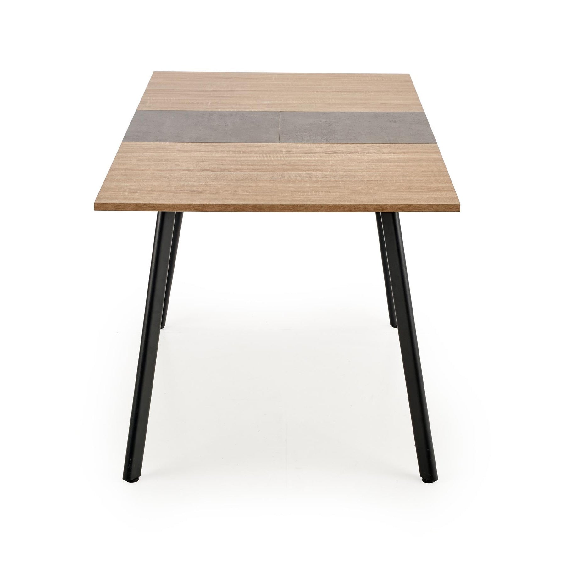 Masa extensibila ALBON, stejar sonoma/gri, 120/160x80x76 cm