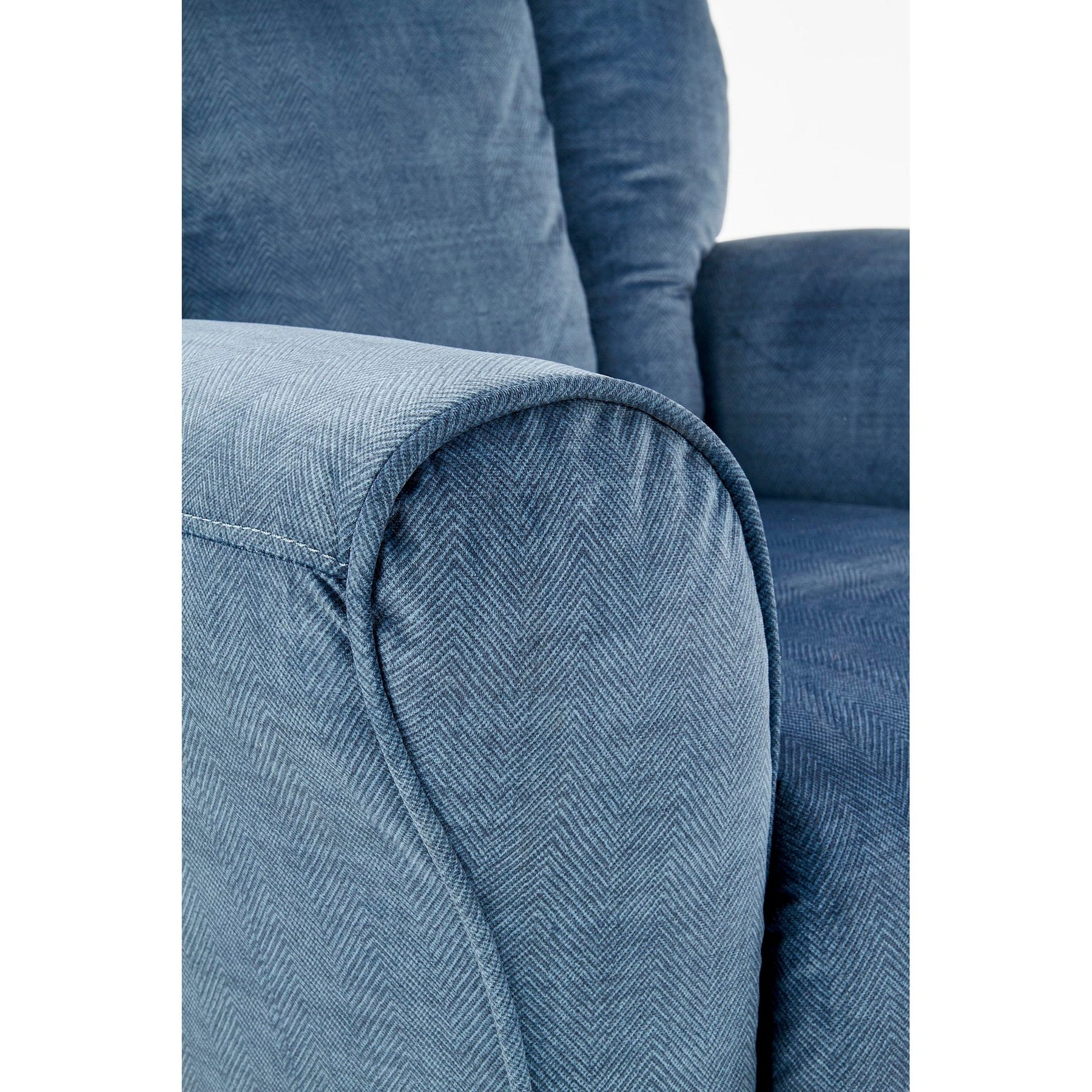 Fotoliu Bard, albastru inchis, 90x90/158x76/102 cm - ACAJU