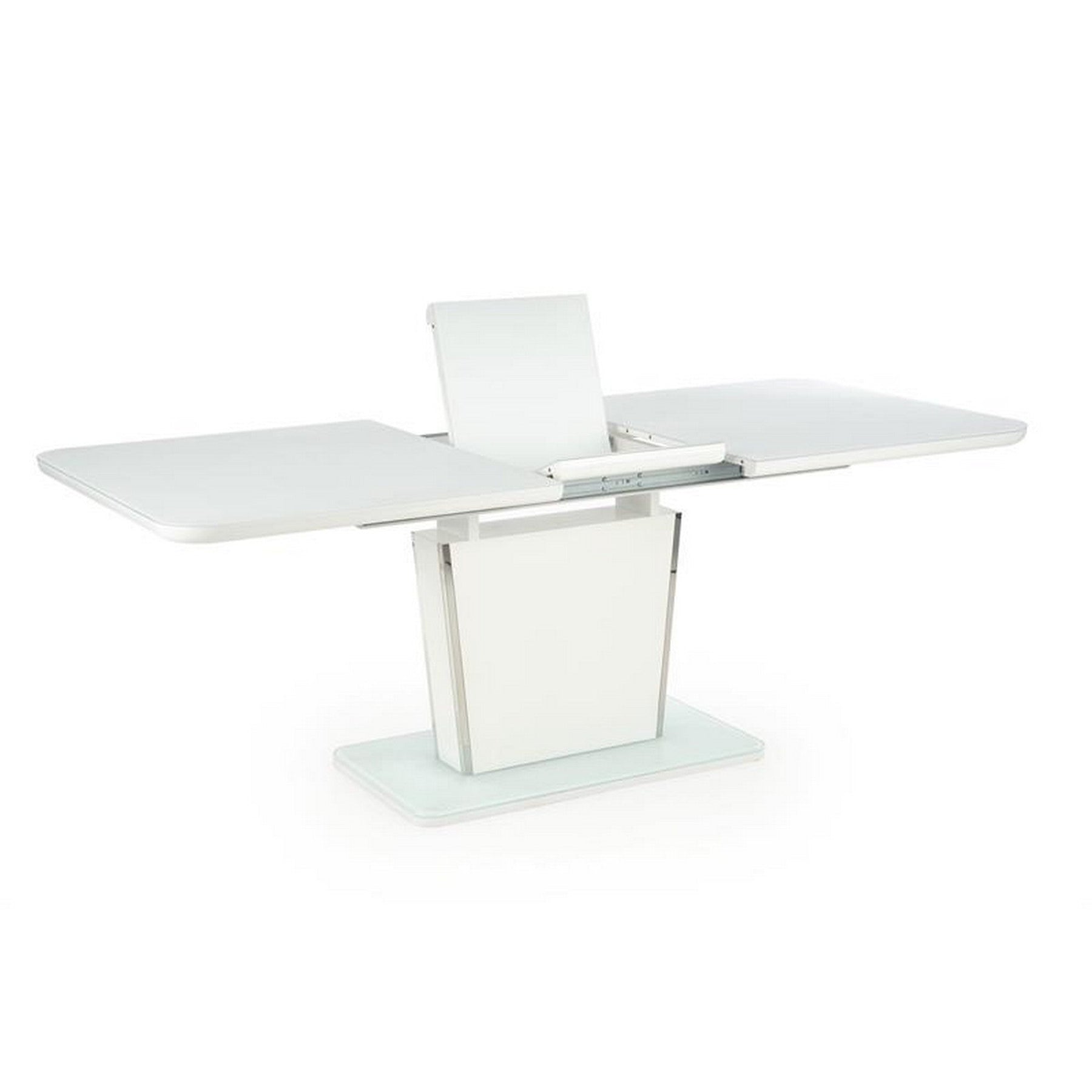 Masa living alba Bonari, 160-200 / 90/76 cm