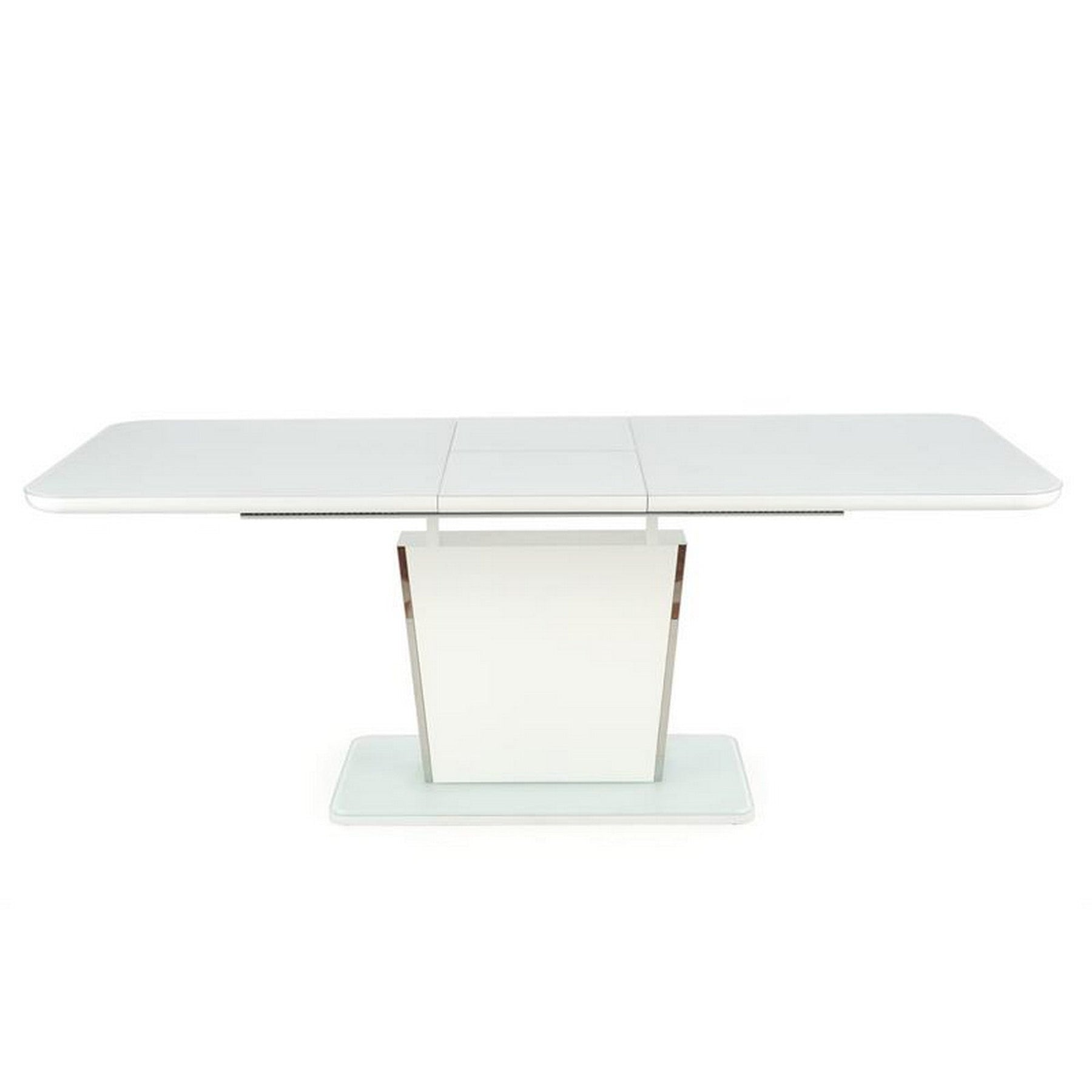 Masa living alba Bonari, 160-200 / 90/76 cm