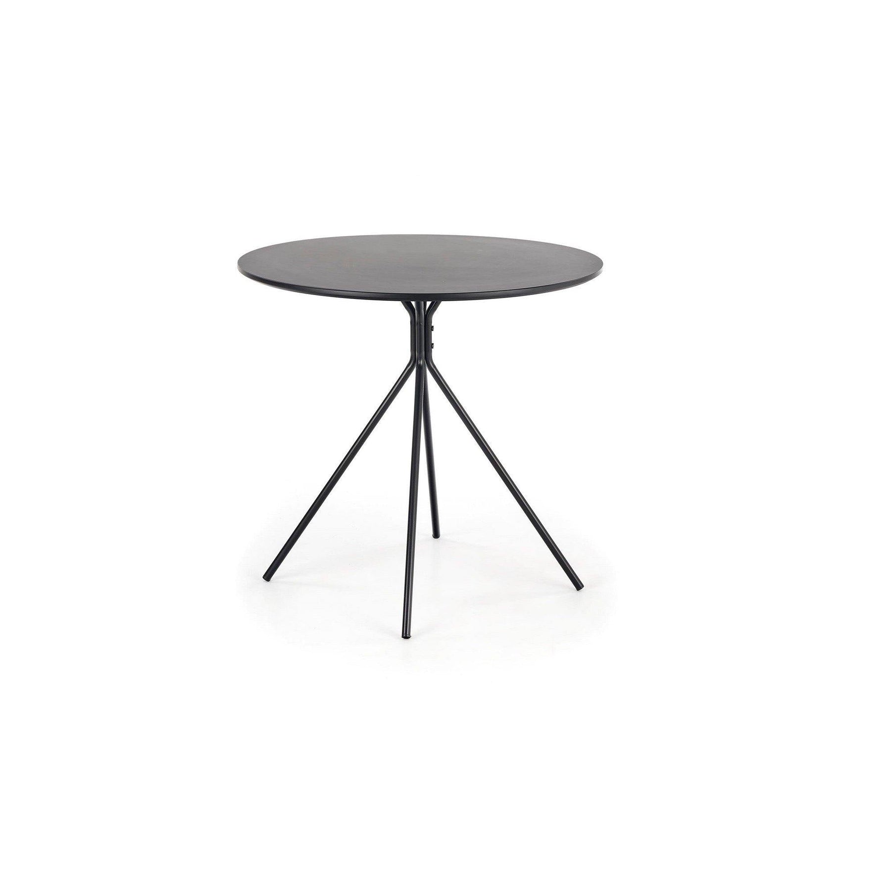 Masa rotunda neagra Fondi, 80X75 CM - ACAJU