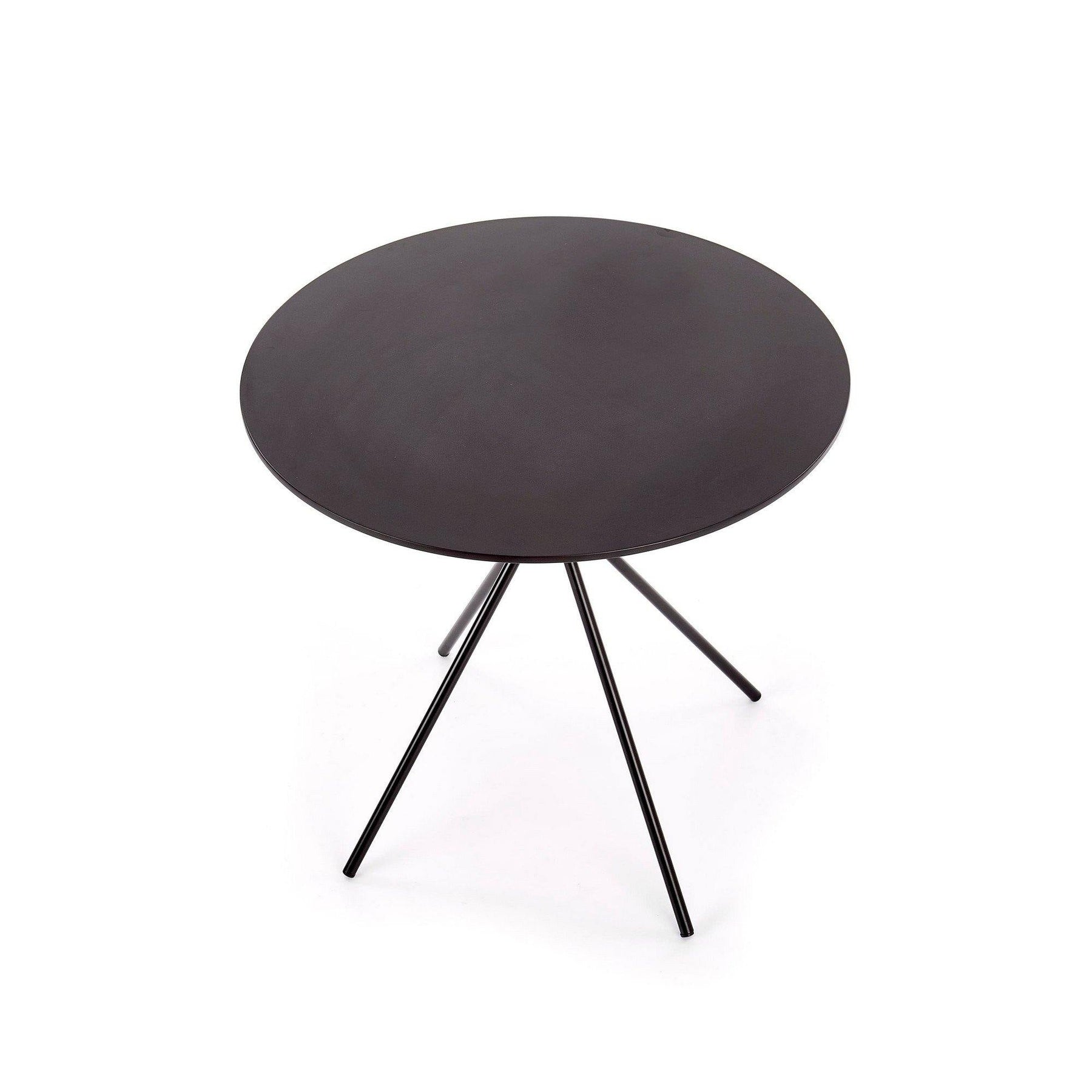 Masa rotunda neagra Fondi, 80X75 CM - ACAJU
