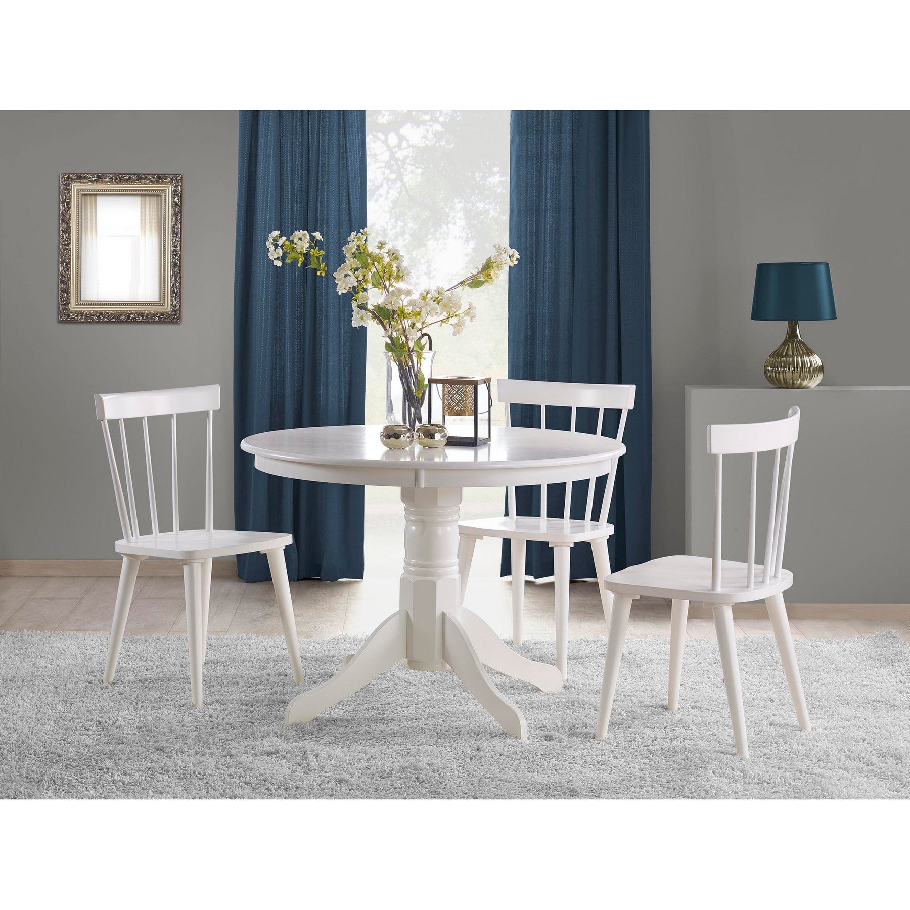 Scaun living alb Barkley, 50X45X86 CM