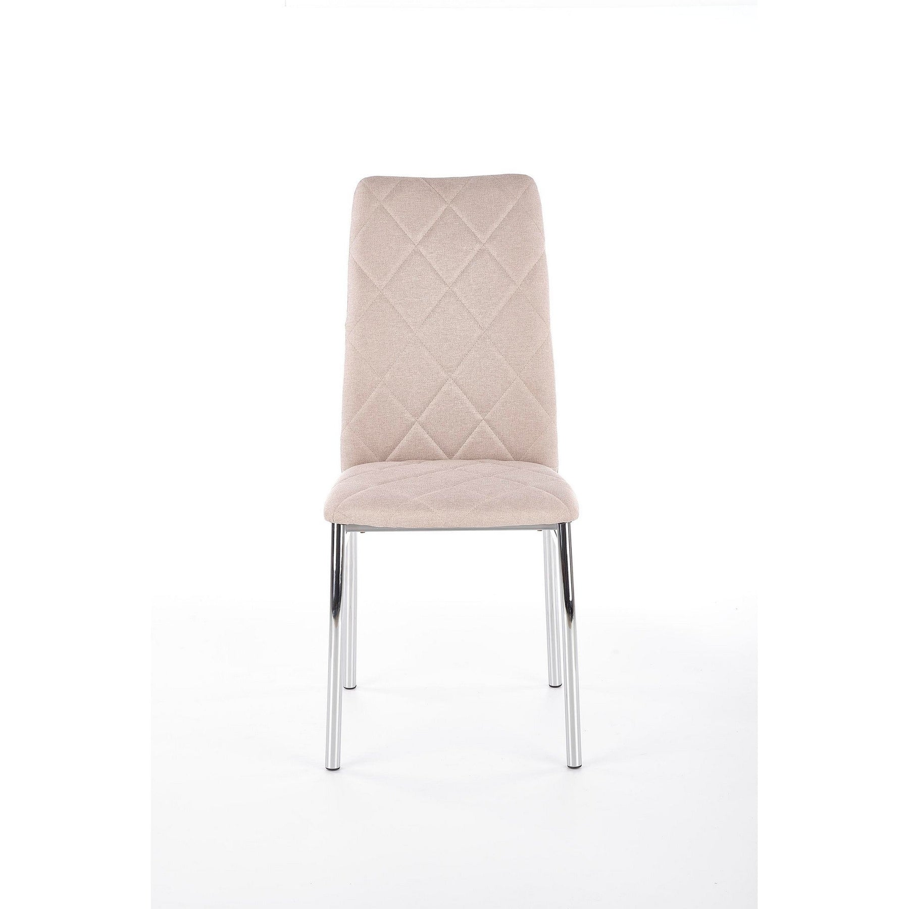 Scaun ieftin tapitat bej K309, 43X57X97 CM - ACAJU