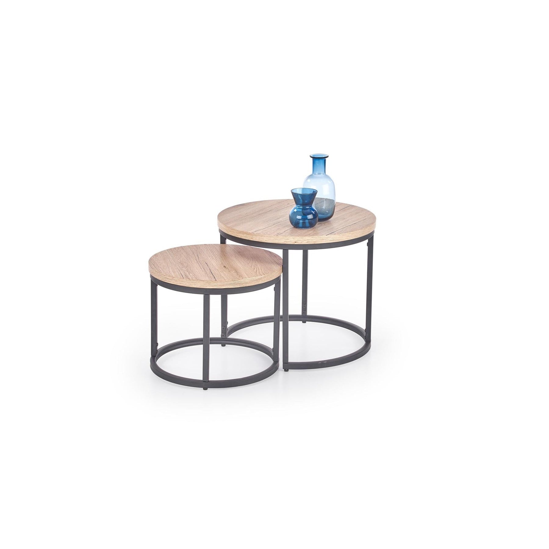 Set 2 mese de cafea Oreo, Ø43/53XH35/45 CM