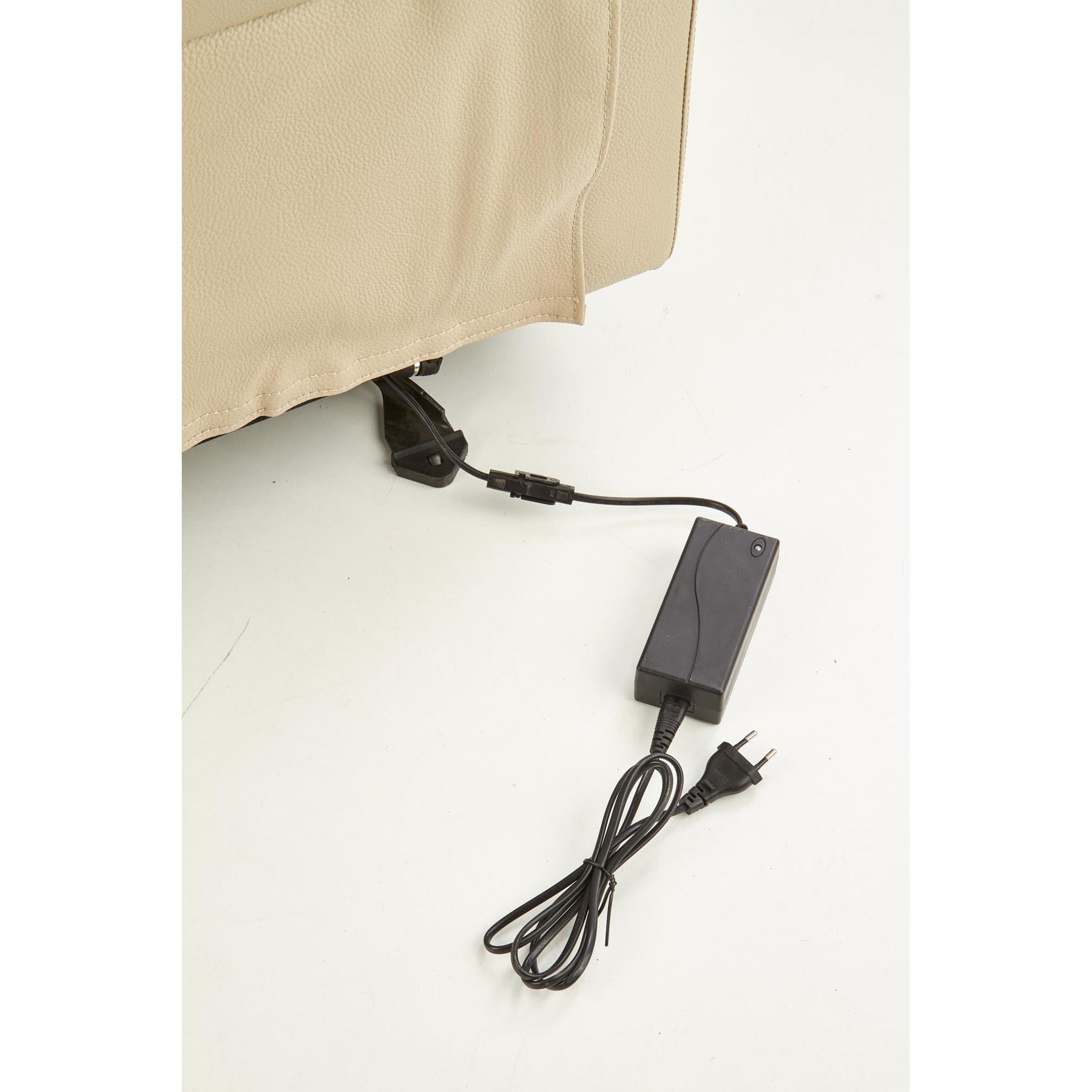 Fotoliu rabatabil electric PARADISE, crem, 75x94x103x47cm