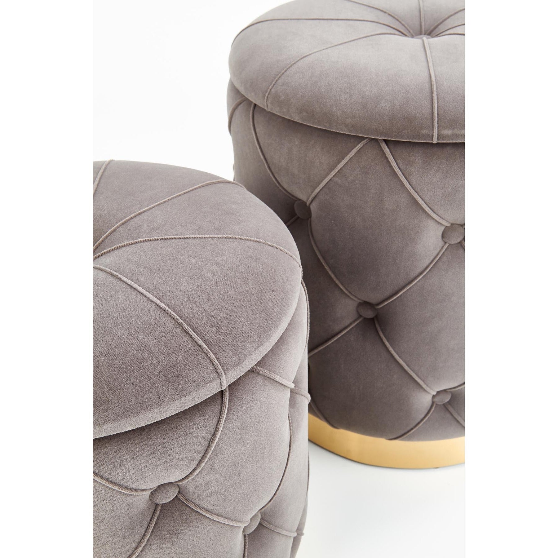 Set 2 tabureti POLLY gri