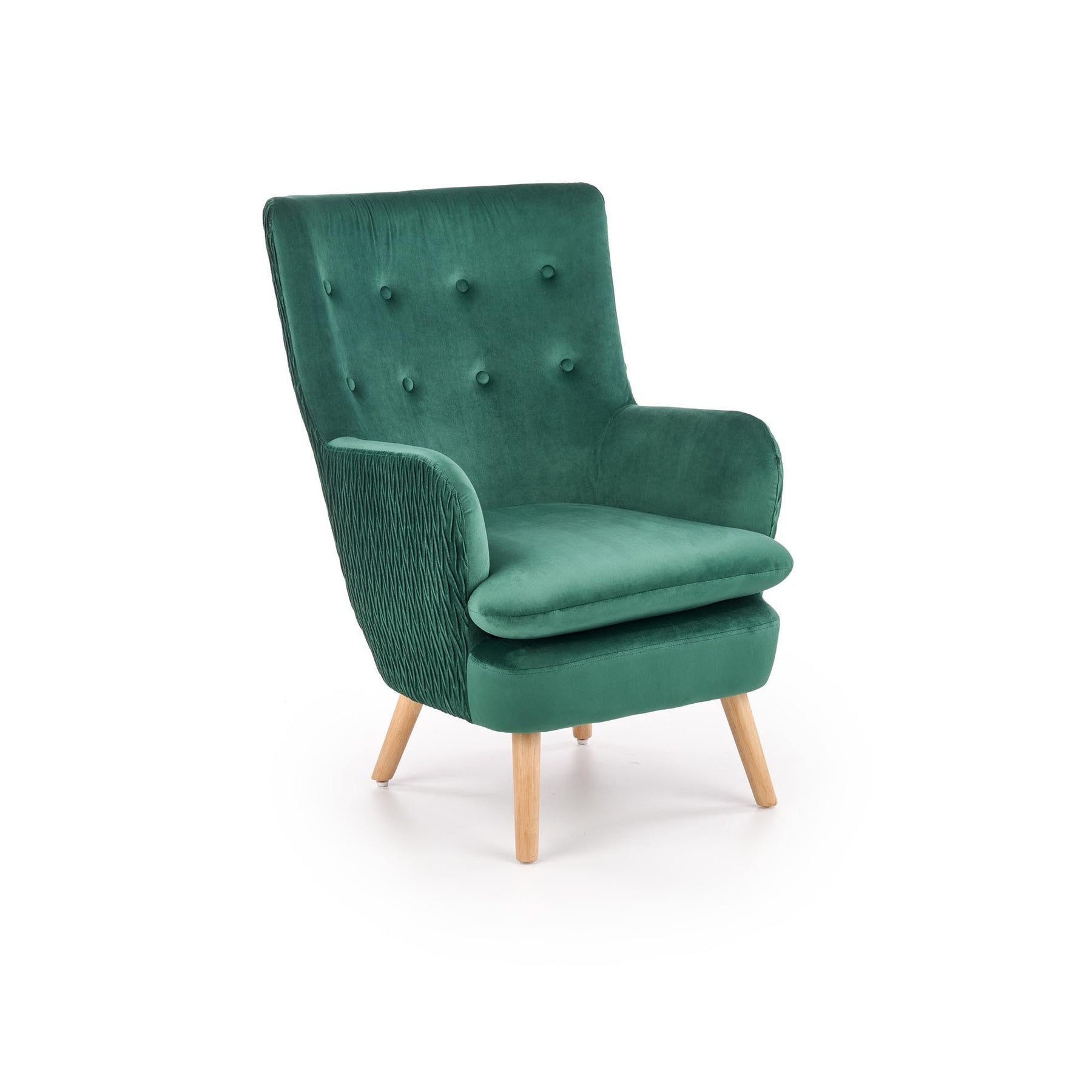 Fotoliu RAVEL, verde, 70x78x100x48 cm