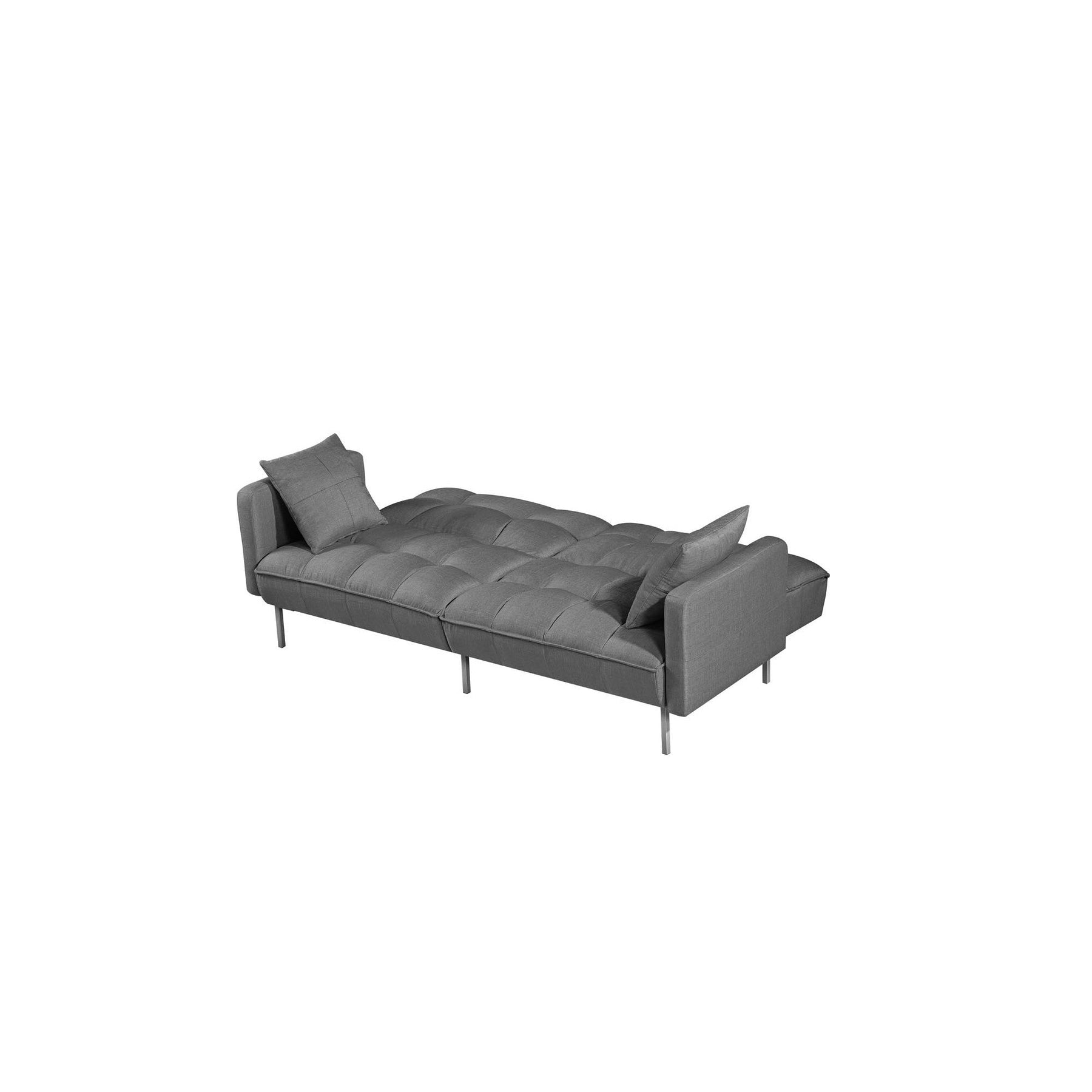 Canapea extensibila ROBERTO, gri albastru, 193x85/108x86/58 cm