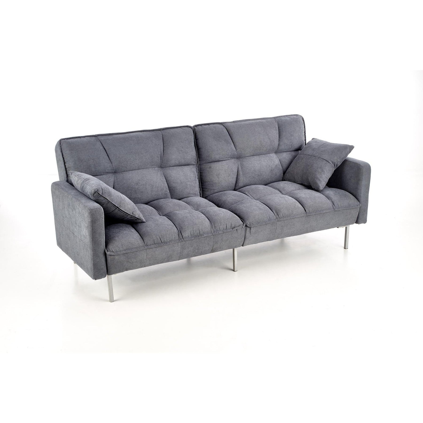 Canapea extensibila ROBERTO, gri, 193x85/108x86/58 cm