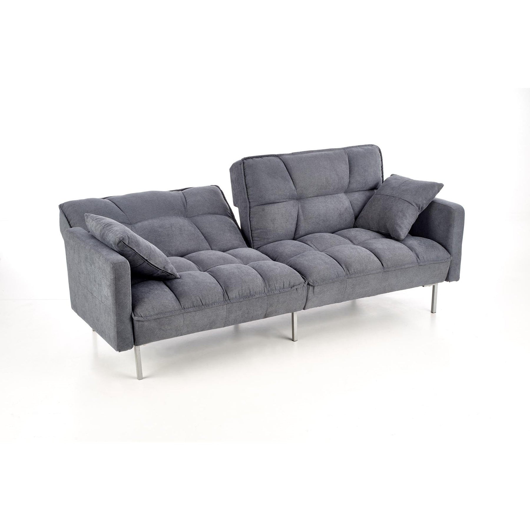 Canapea extensibila ROBERTO, gri albastru, 193x85/108x86/58 cm