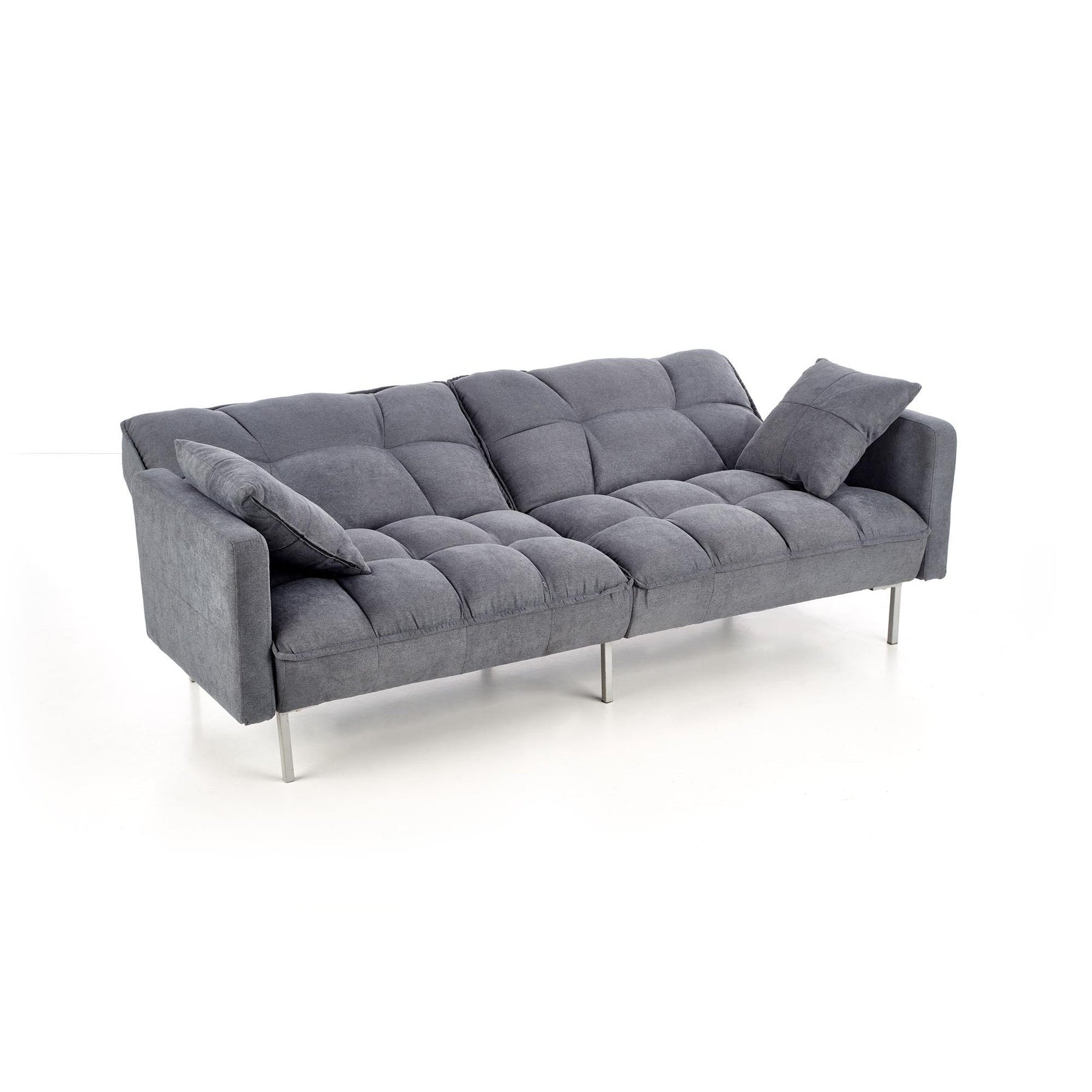 Canapea extensibila ROBERTO, gri albastru, 193x85/108x86/58 cm