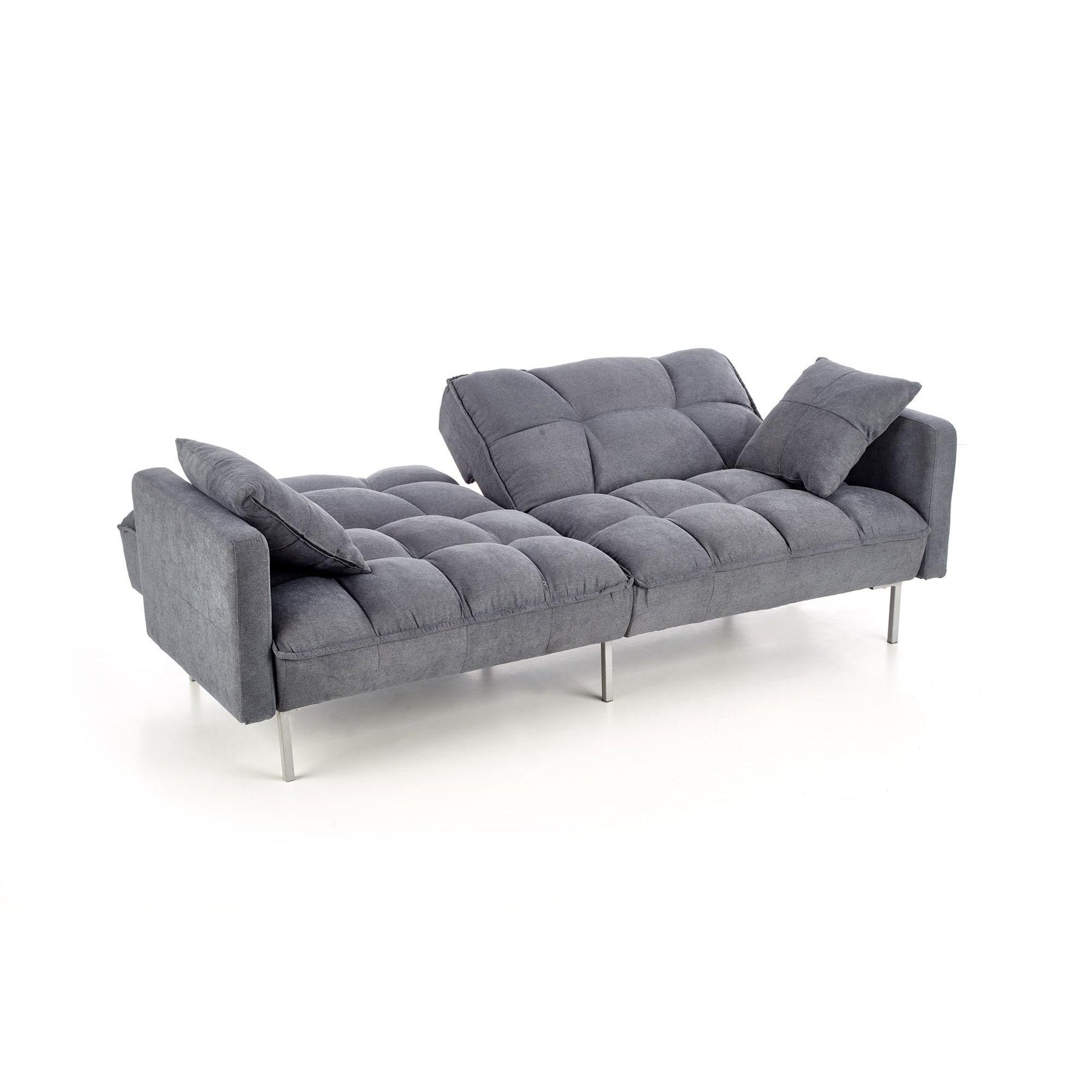Canapea extensibila ROBERTO, gri albastru, 193x85/108x86/58 cm