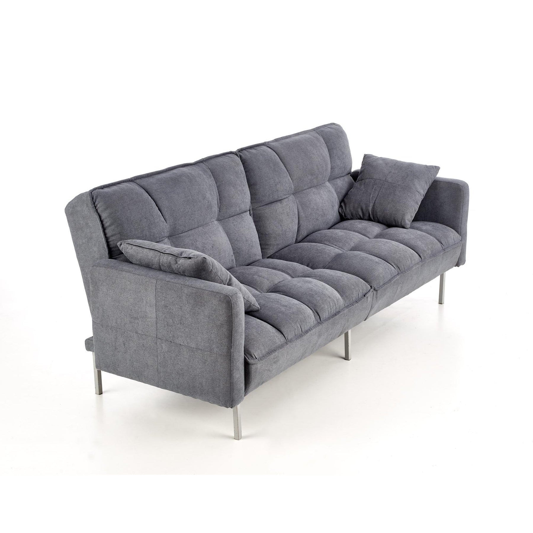 Canapea extensibila ROBERTO, gri albastru, 193x85/108x86/58 cm