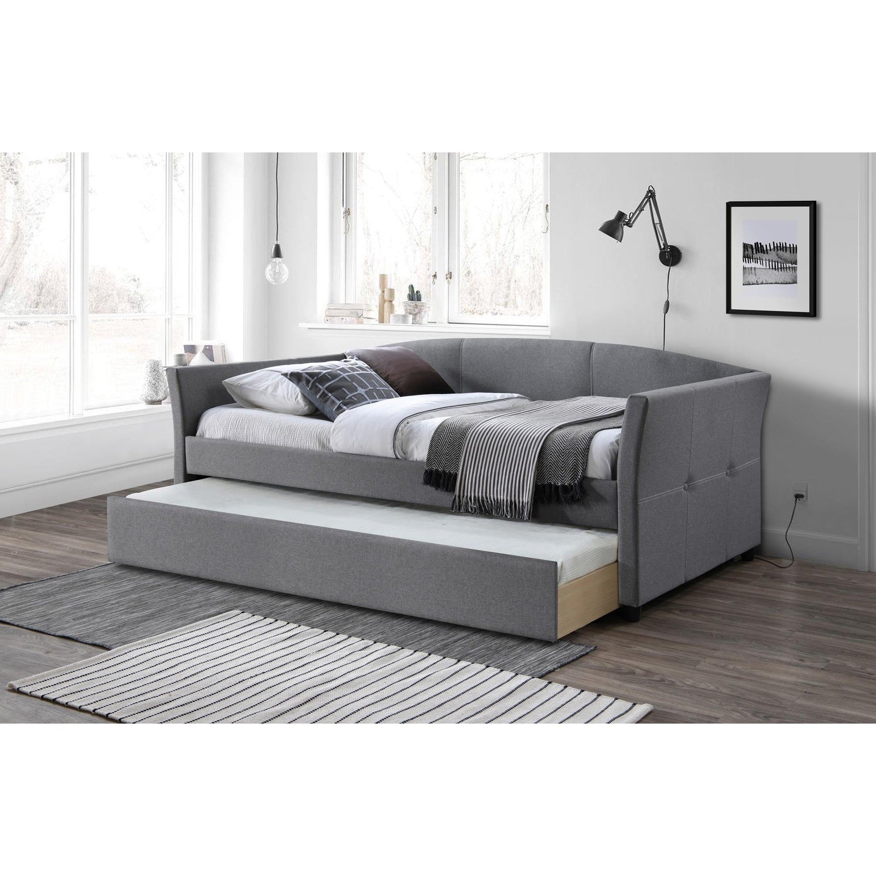 Pat SANNA 90, extensibil gri, somiera inclusa