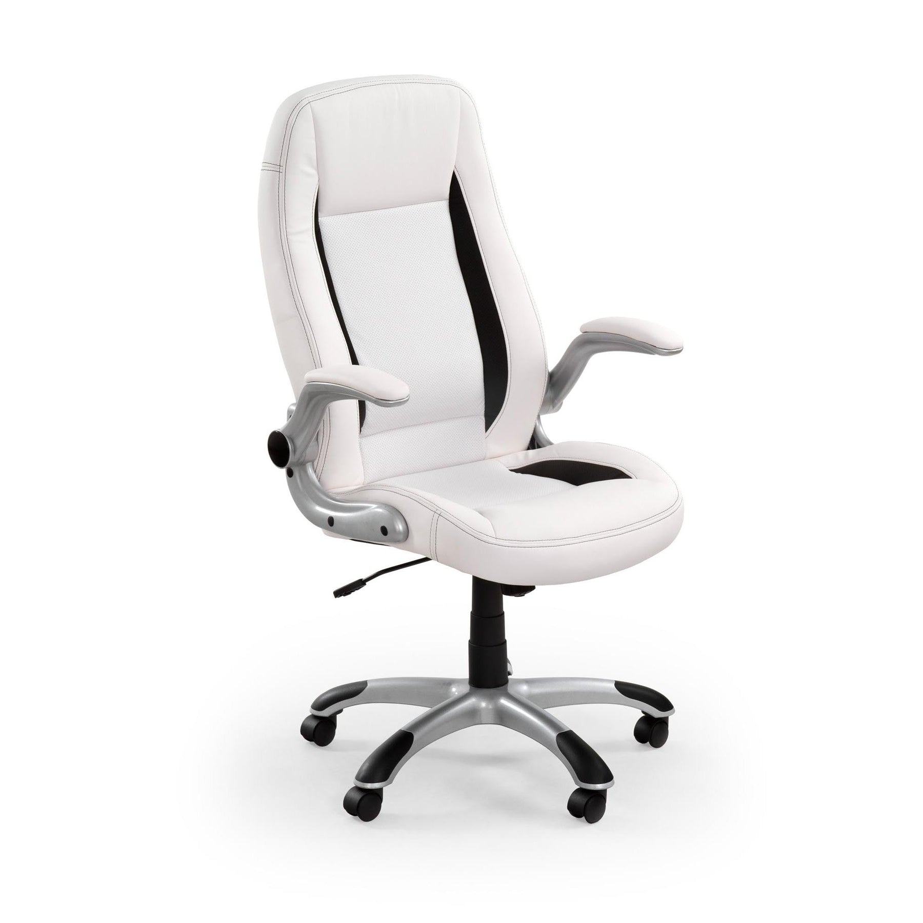 Scaun birou inalt alb Saturn, 67X65X112/120 CM