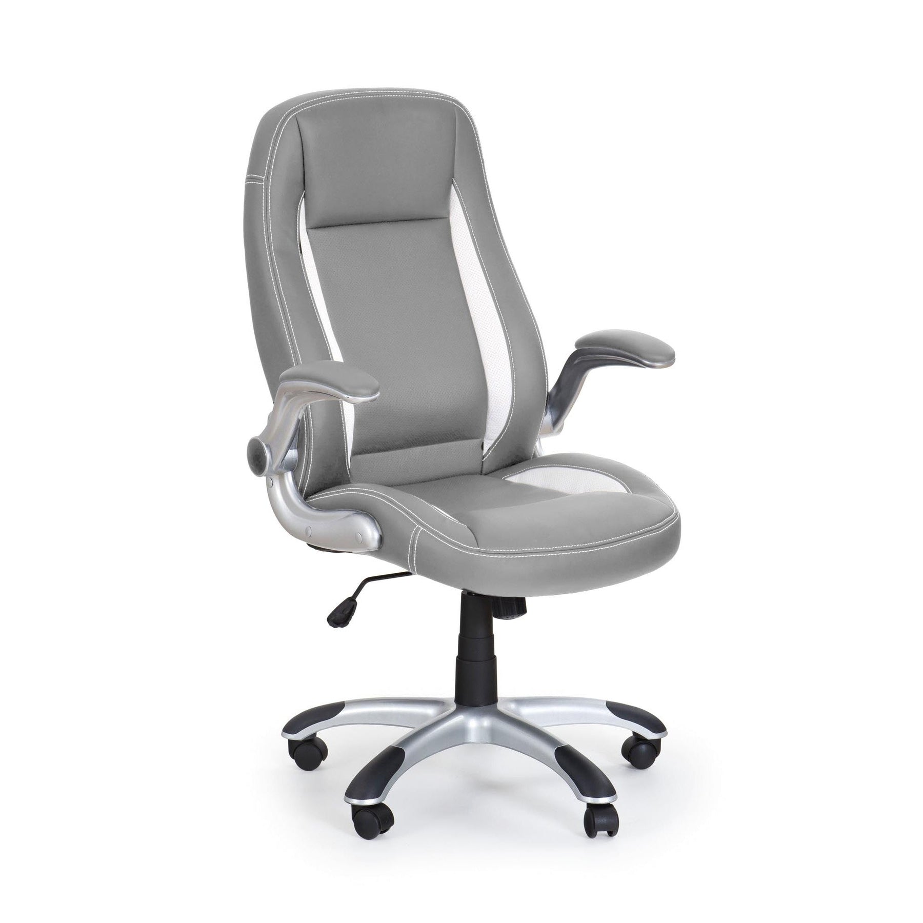 Scaun gaming gri Saturn, 67X65X112/120 CM