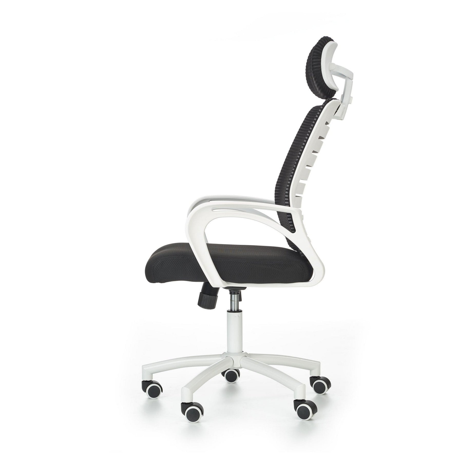 Scaun birou tineret negru-alb Socket, 61X68X110/118 CM