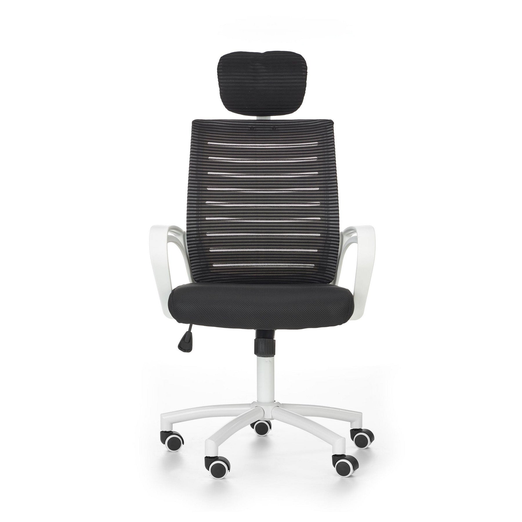 Scaun birou tineret negru-alb Socket, 61X68X110/118 CM