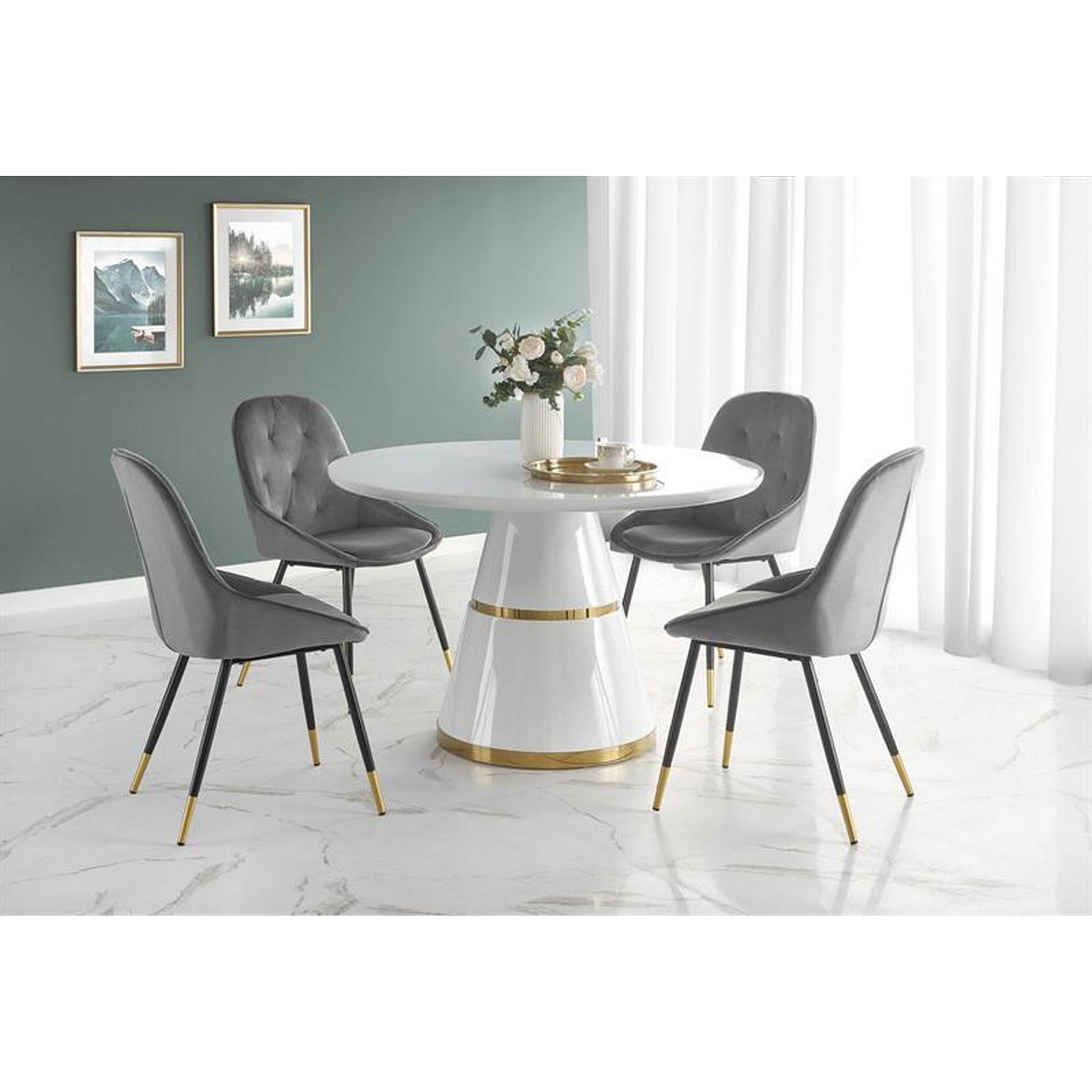 Masa rotunda Vegas, 120/76 cm