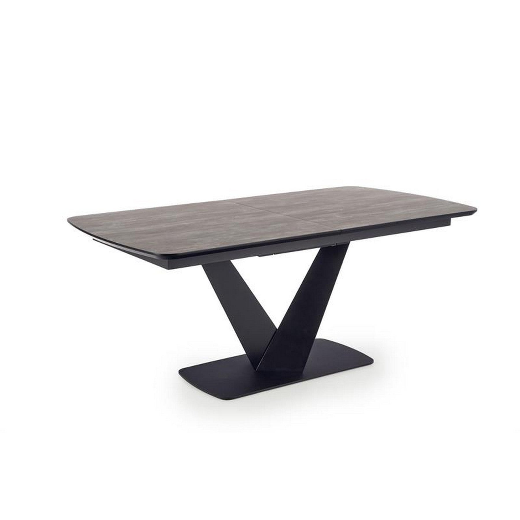 Masa extensibila gri inchis/negru Vinston 180-230 / 95/76 cm