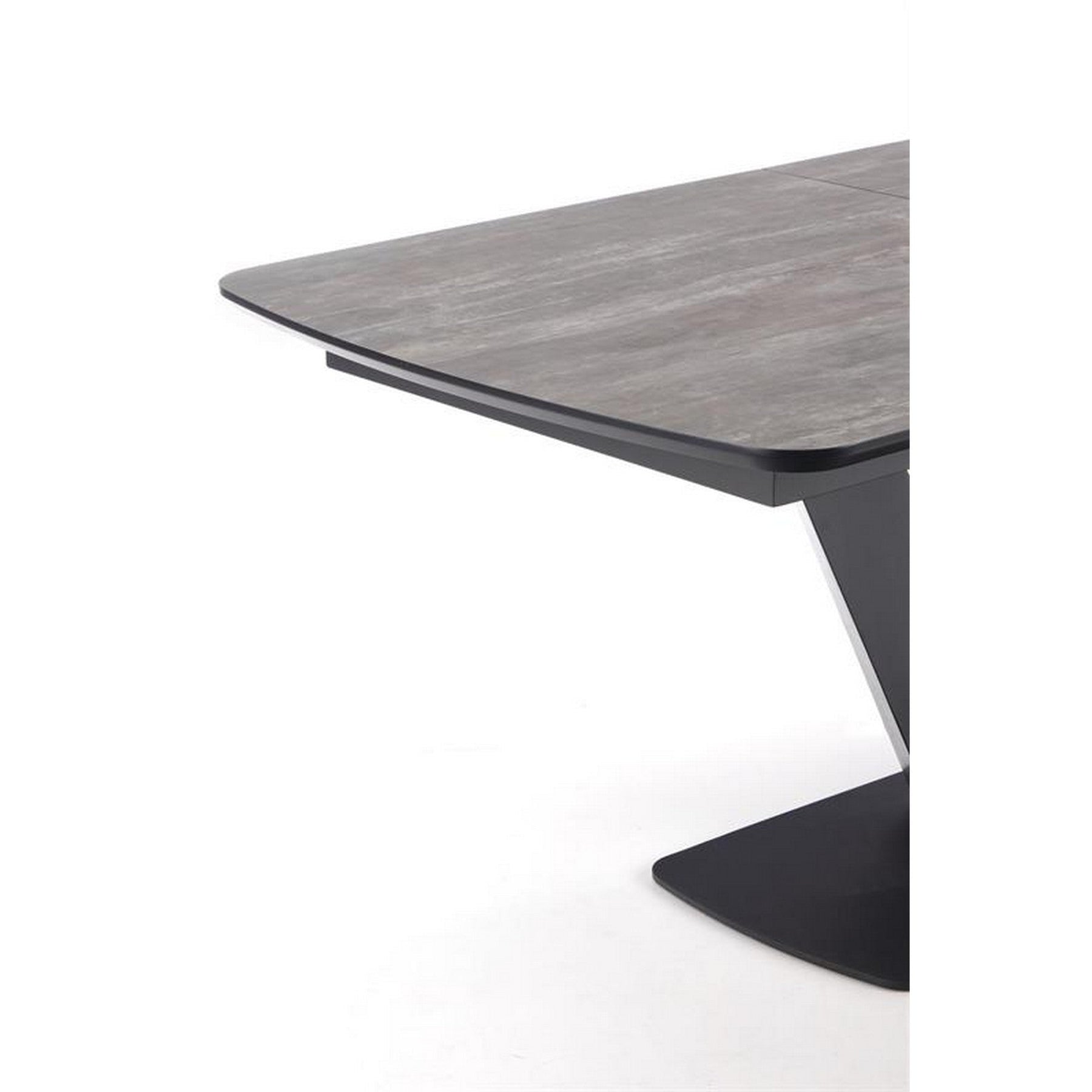 Masa extensibila gri inchis/negru Vinston 180-230 / 95/76 cm