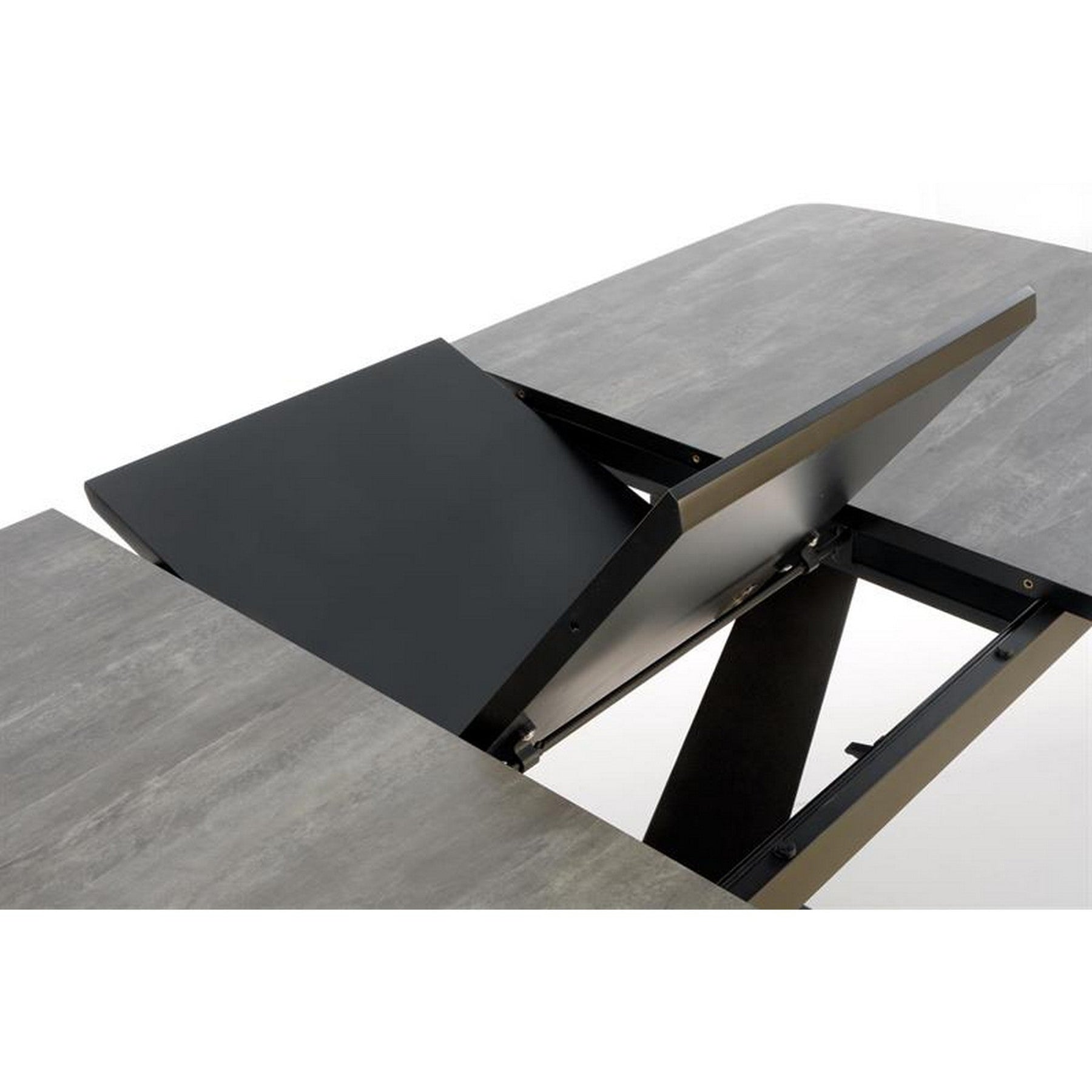 Masa extensibila gri inchis/negru Vinston 180-230 / 95/76 cm