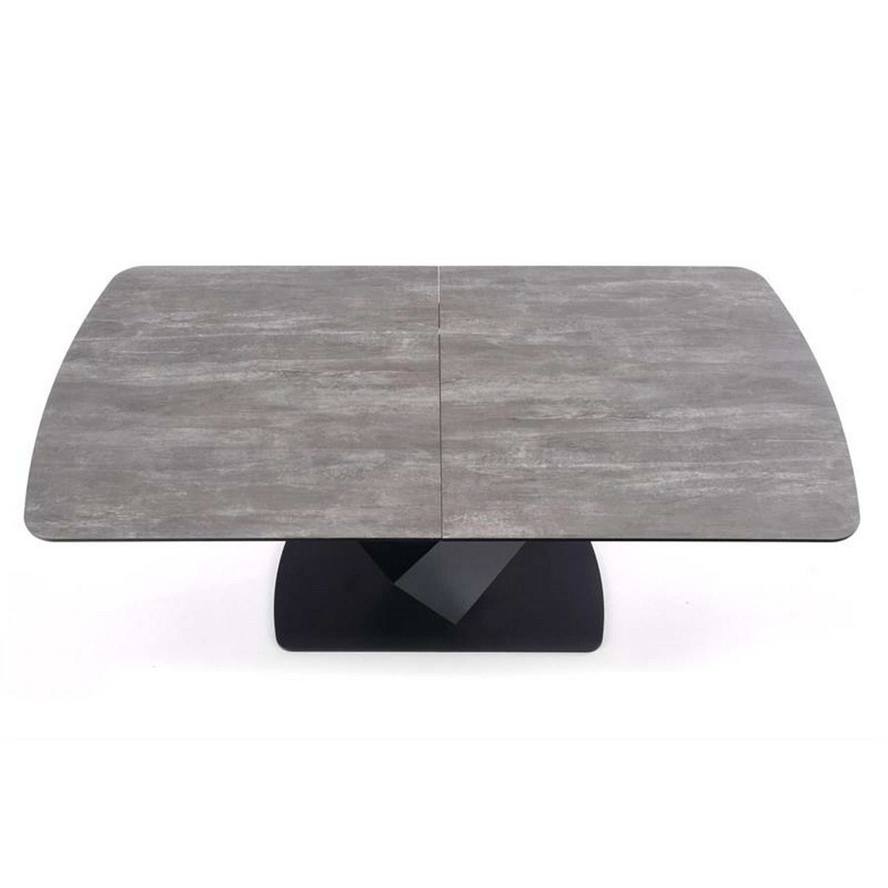 Masa extensibila gri inchis/negru Vinston 180-230 / 95/76 cm