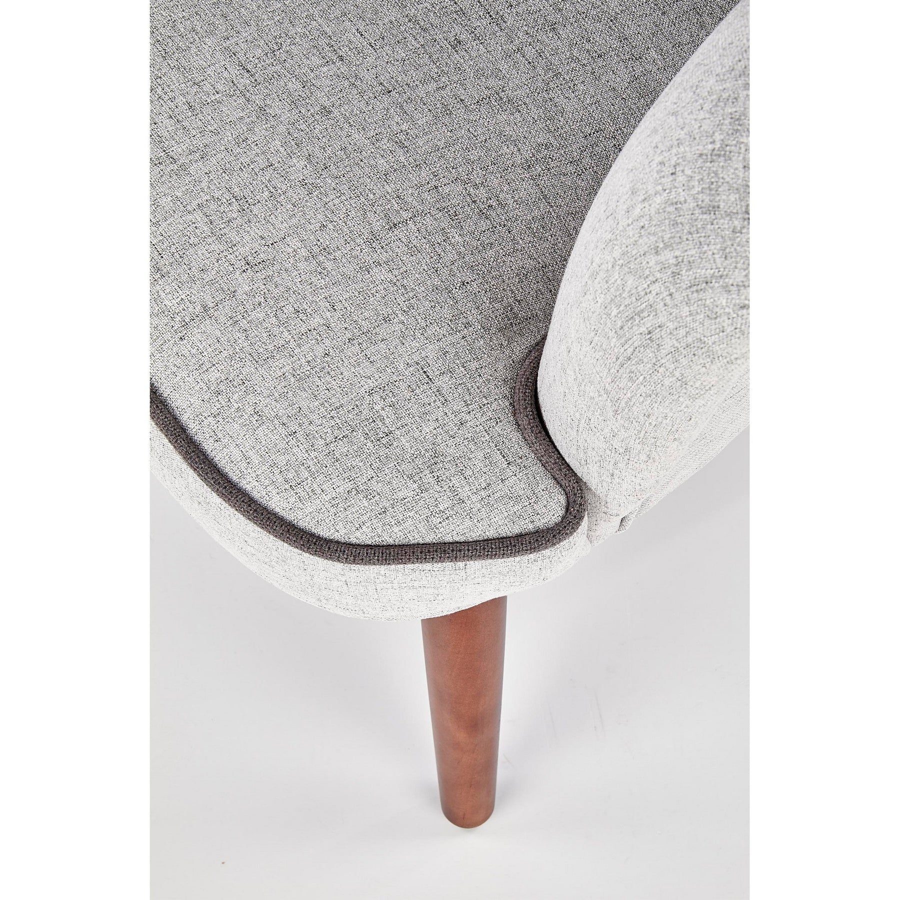 Fotoliu fix gri deschis Bishop, 76x78x102 cm - ACAJU