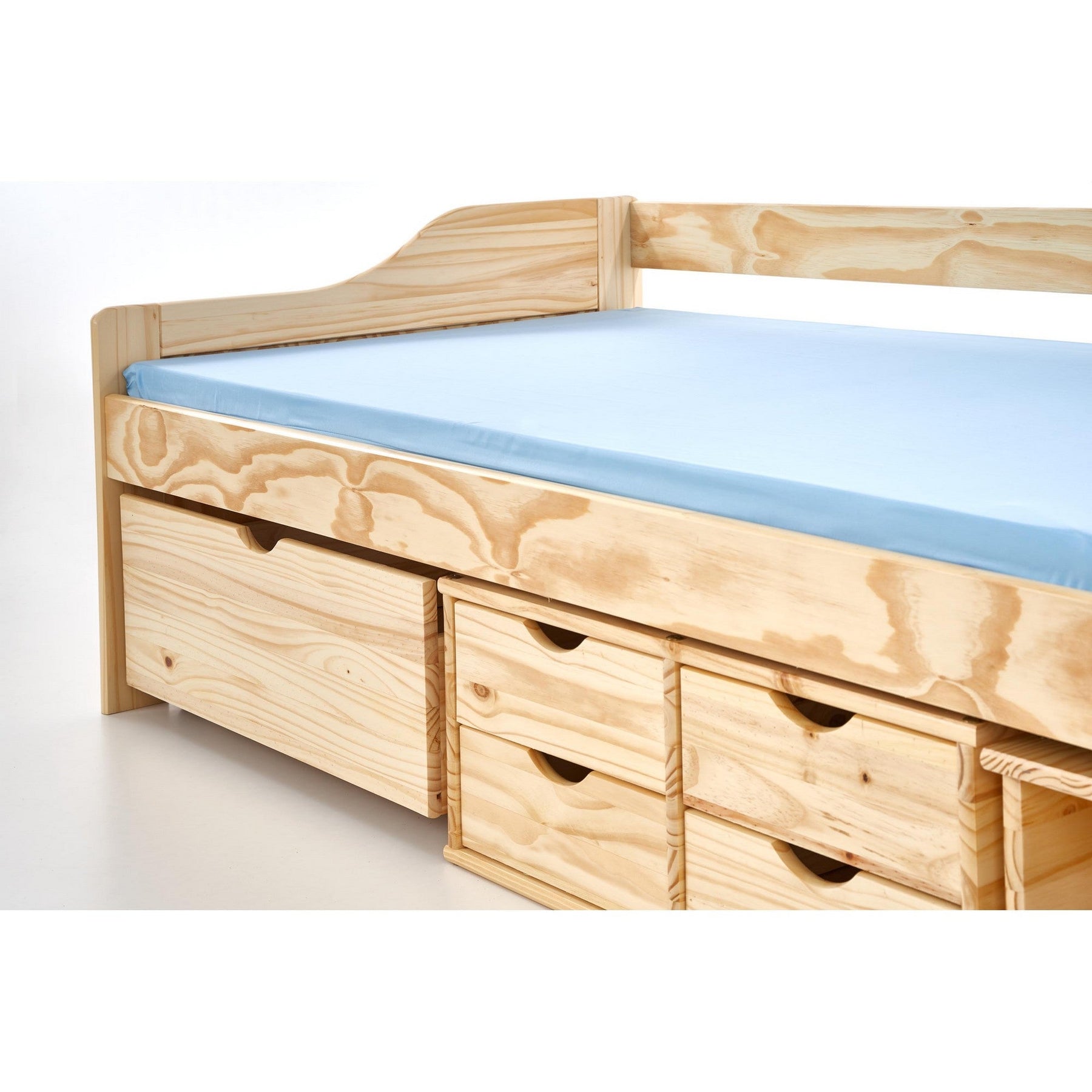 Pat tineret cu sertare Maxima, somiera si sertare pentru depozitare incluse, 90X200 CM