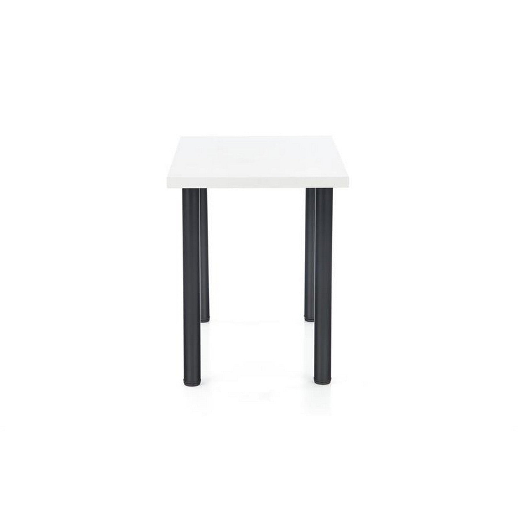 Masa sufragerie Modex 2 alb/negru, 90/60/75 CM