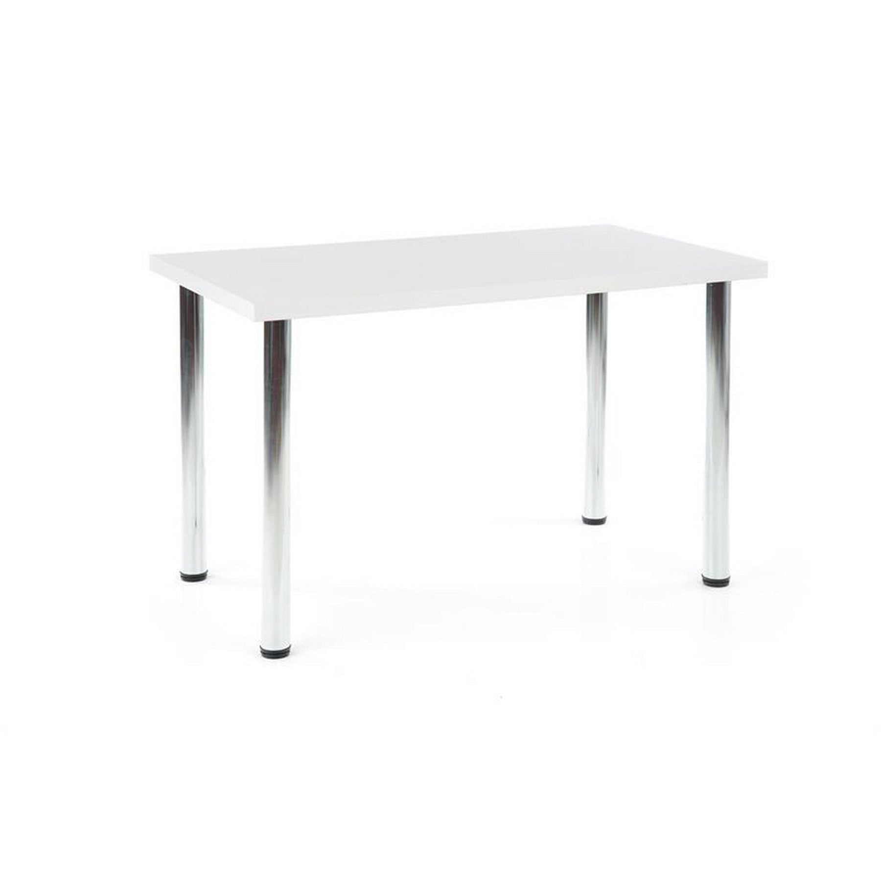 Masa sufragerie Modex alb/chrome, 120/68/75 CM