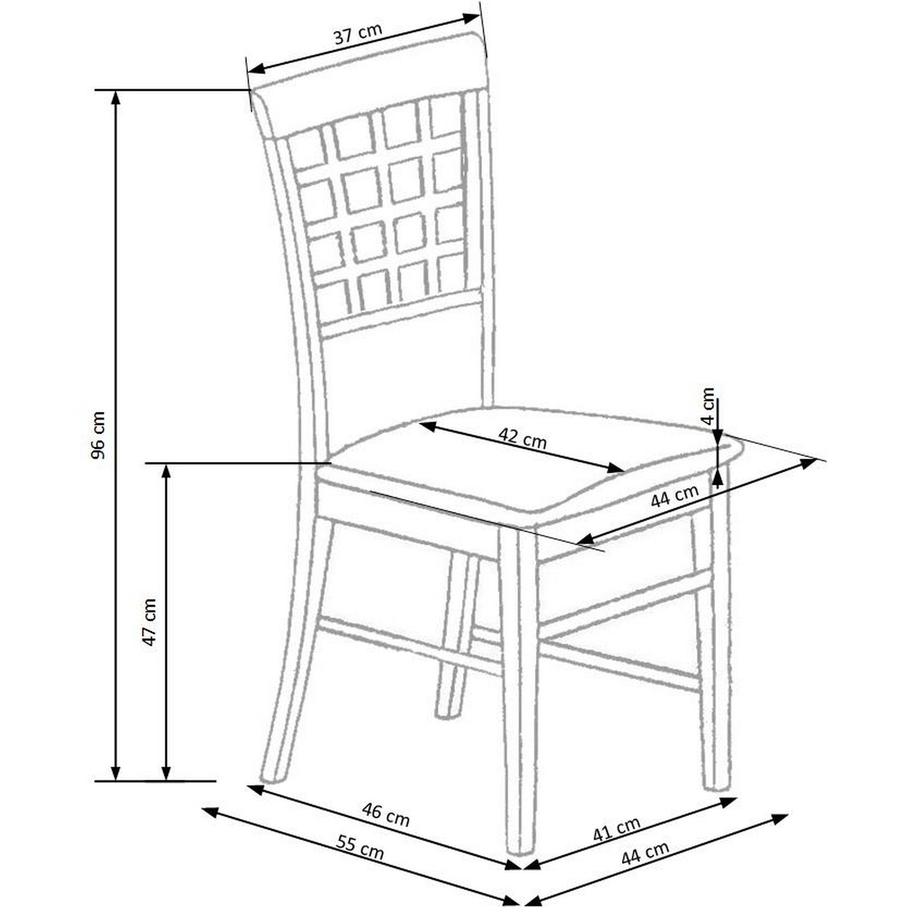 Scaun tapitat stofa bej Gerard 3, 44X43X96 CM.