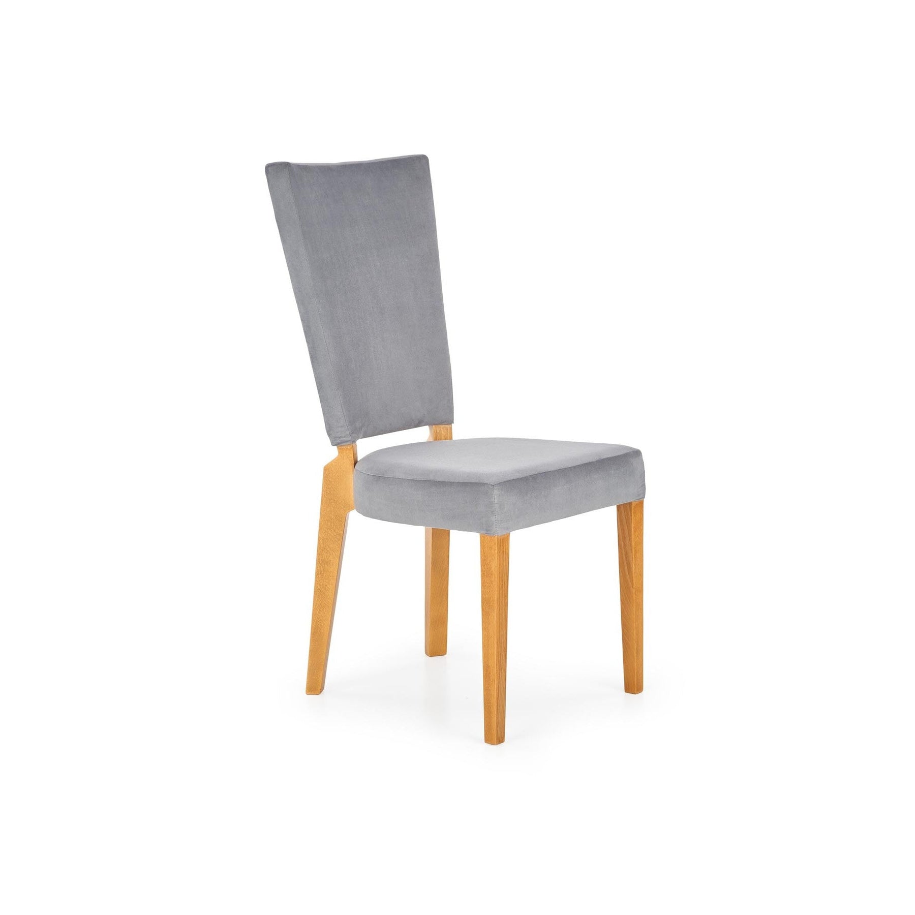 Scaun tapitat cu stofa catifelata Rois, 58X43X94 CM