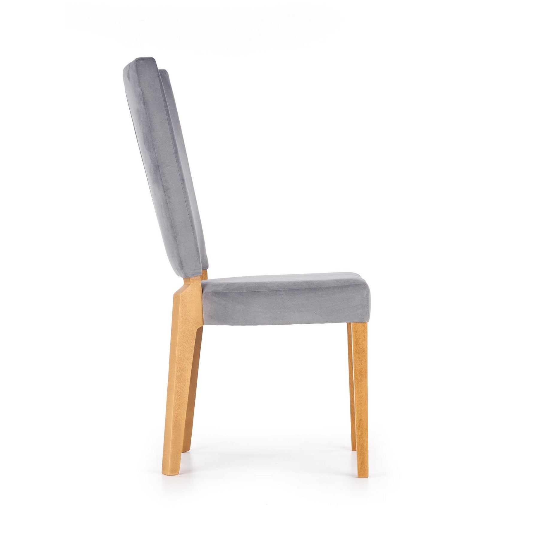 Scaun tapitat cu stofa catifelata Rois, 58X43X94 CM
