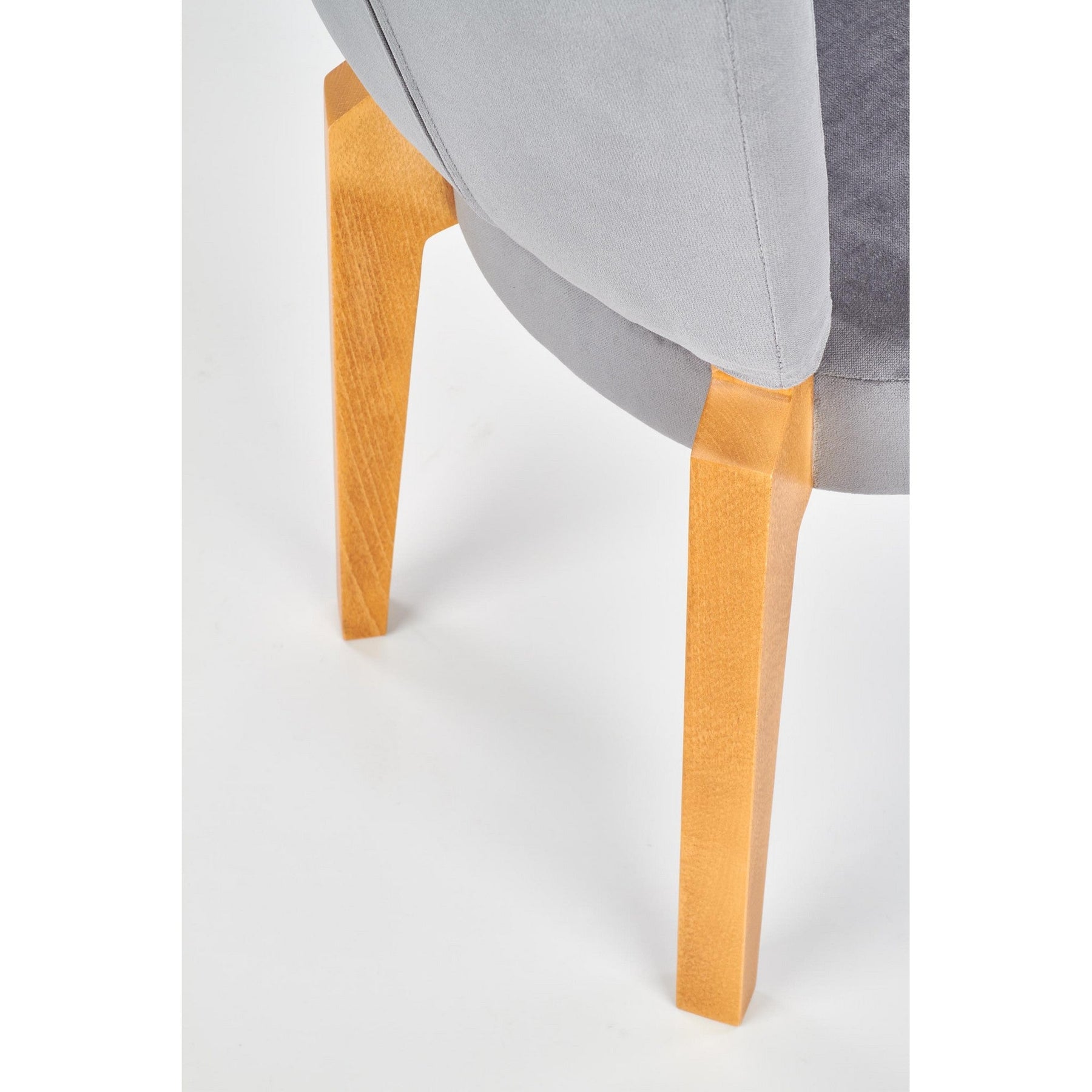 Scaun tapitat cu stofa catifelata Rois, 58X43X94 CM