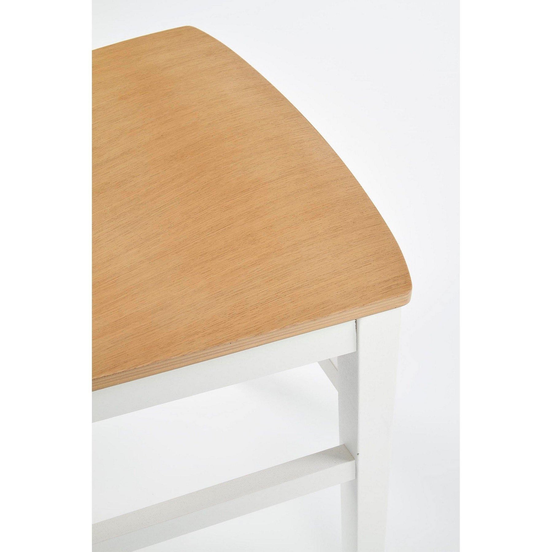 Scaun alb lemn masiv Tutti, 44X56X90 CM - ACAJU