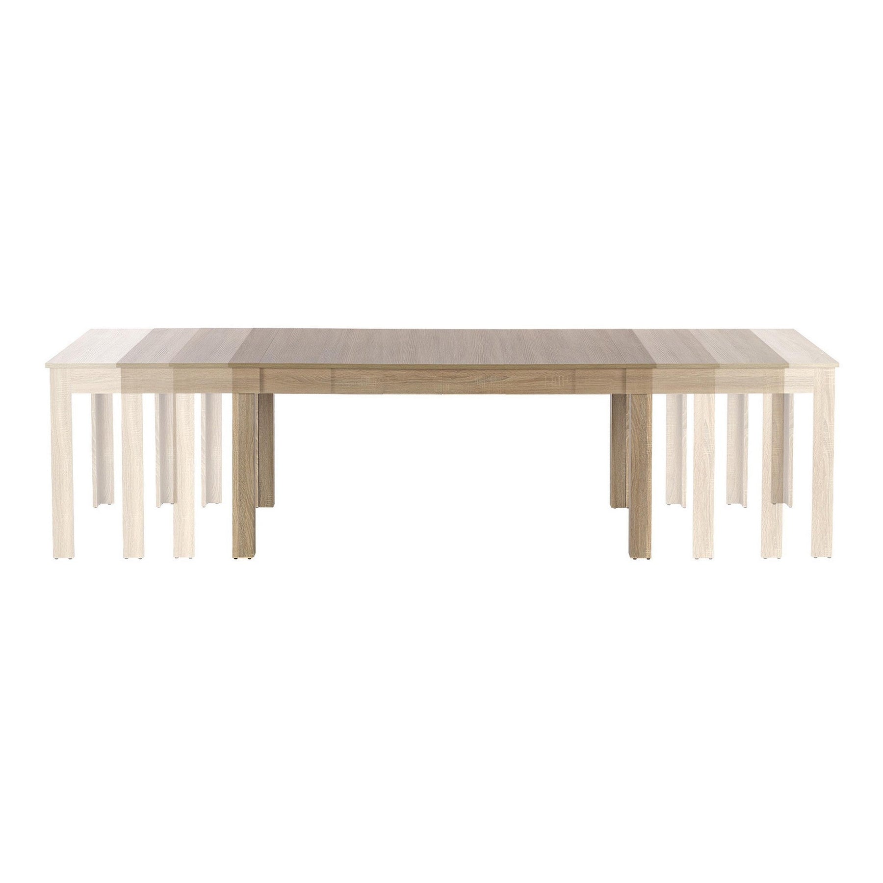 Masa extensibila SEWERYN, stejar, PAL/MDF, 160/300X90X76 cm