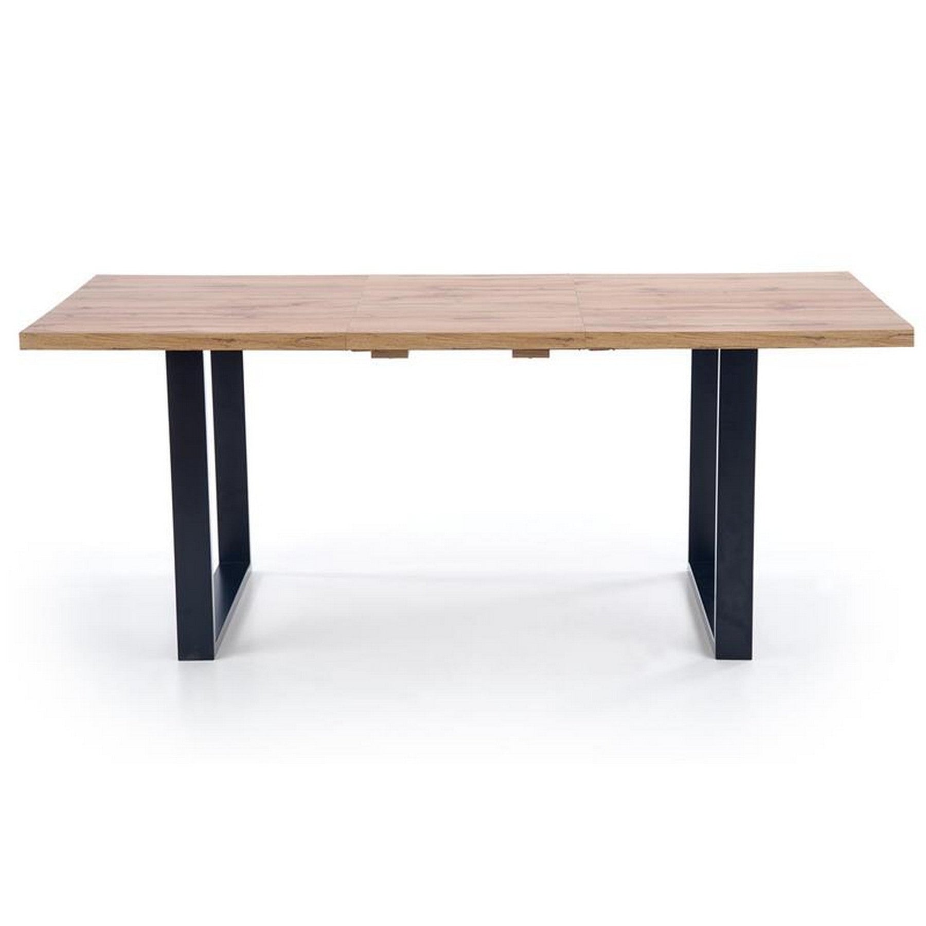 Masa bucatarie Venom stejar wotan/negru, 160-210/90/74 CM