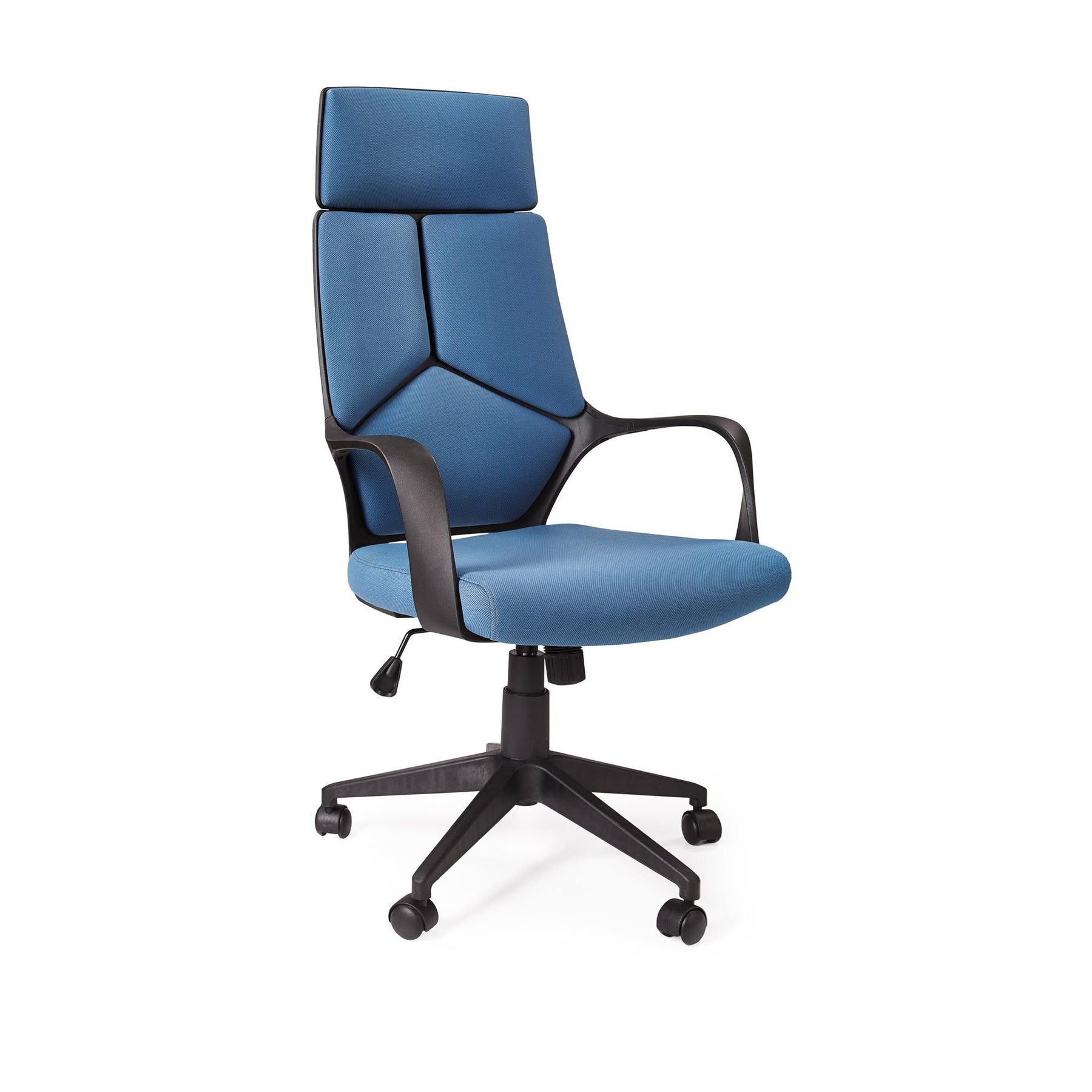 Scaun directorial albastru Voyager, 64X61X115/125 CM