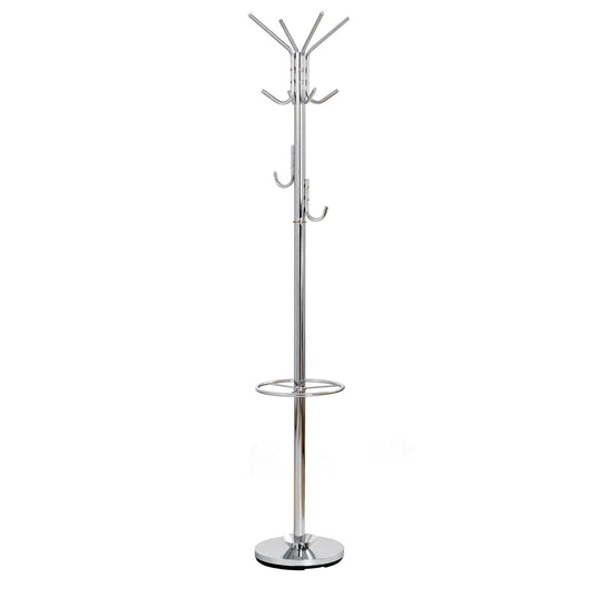 Cuier hol W24, structura din otel cromat, Ø30xH181 cm