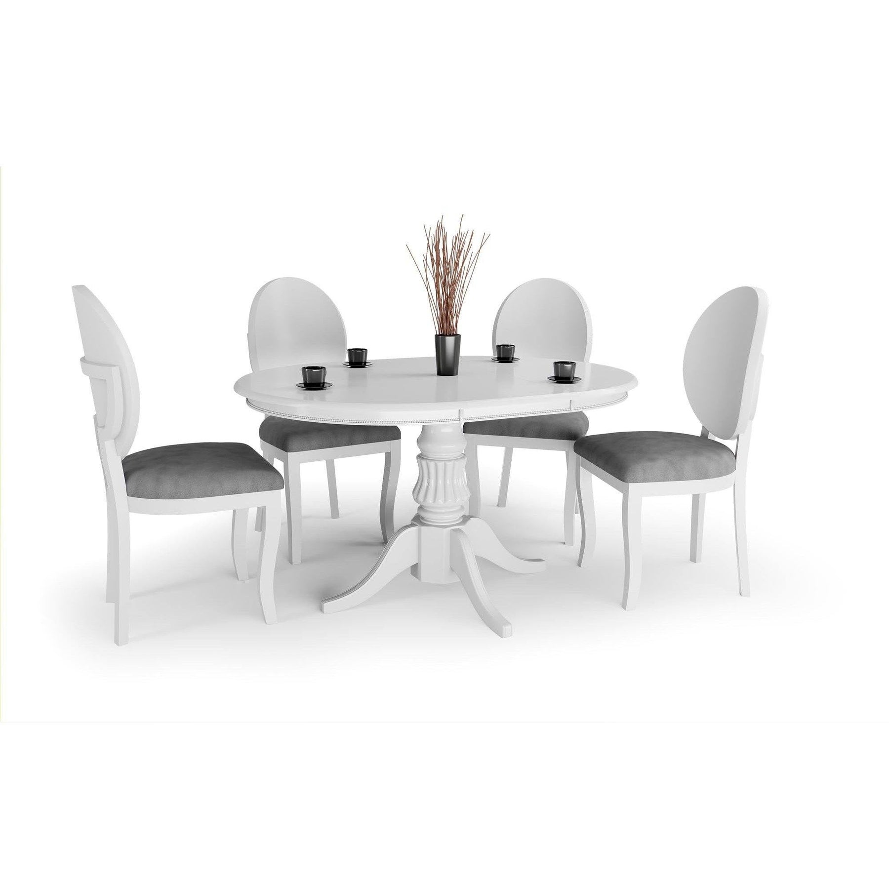 Masa living rotunda WIlliam, 90X90/124X75 cm - ACAJU