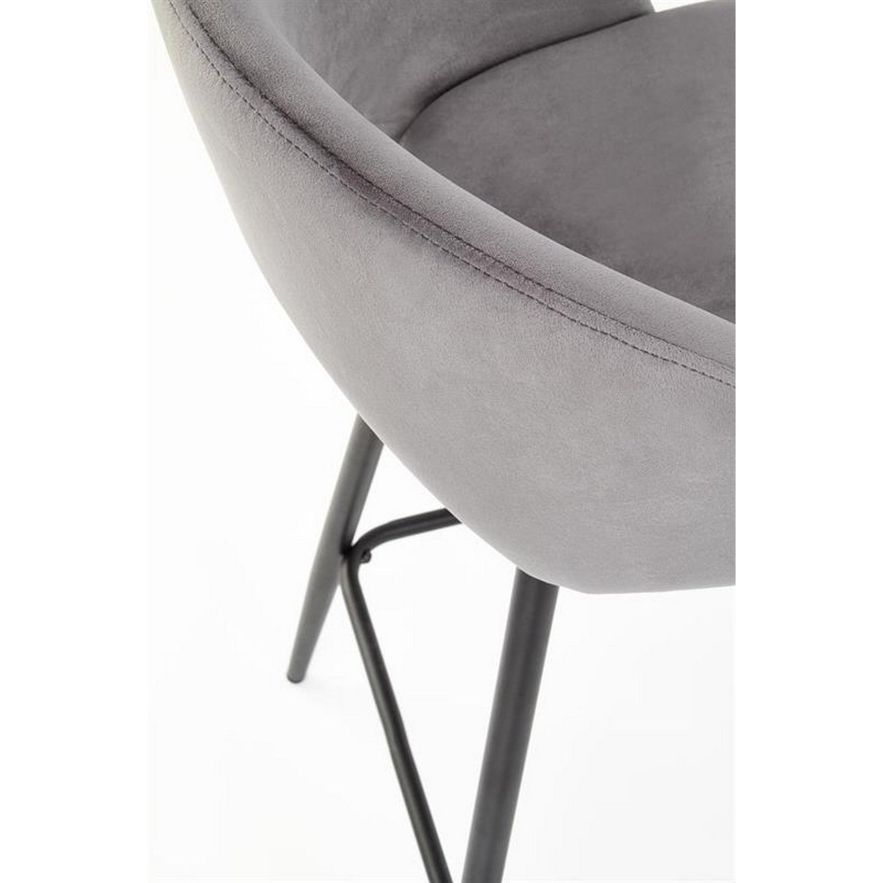 Scaun bar H96, gri, 48x49x89 cm