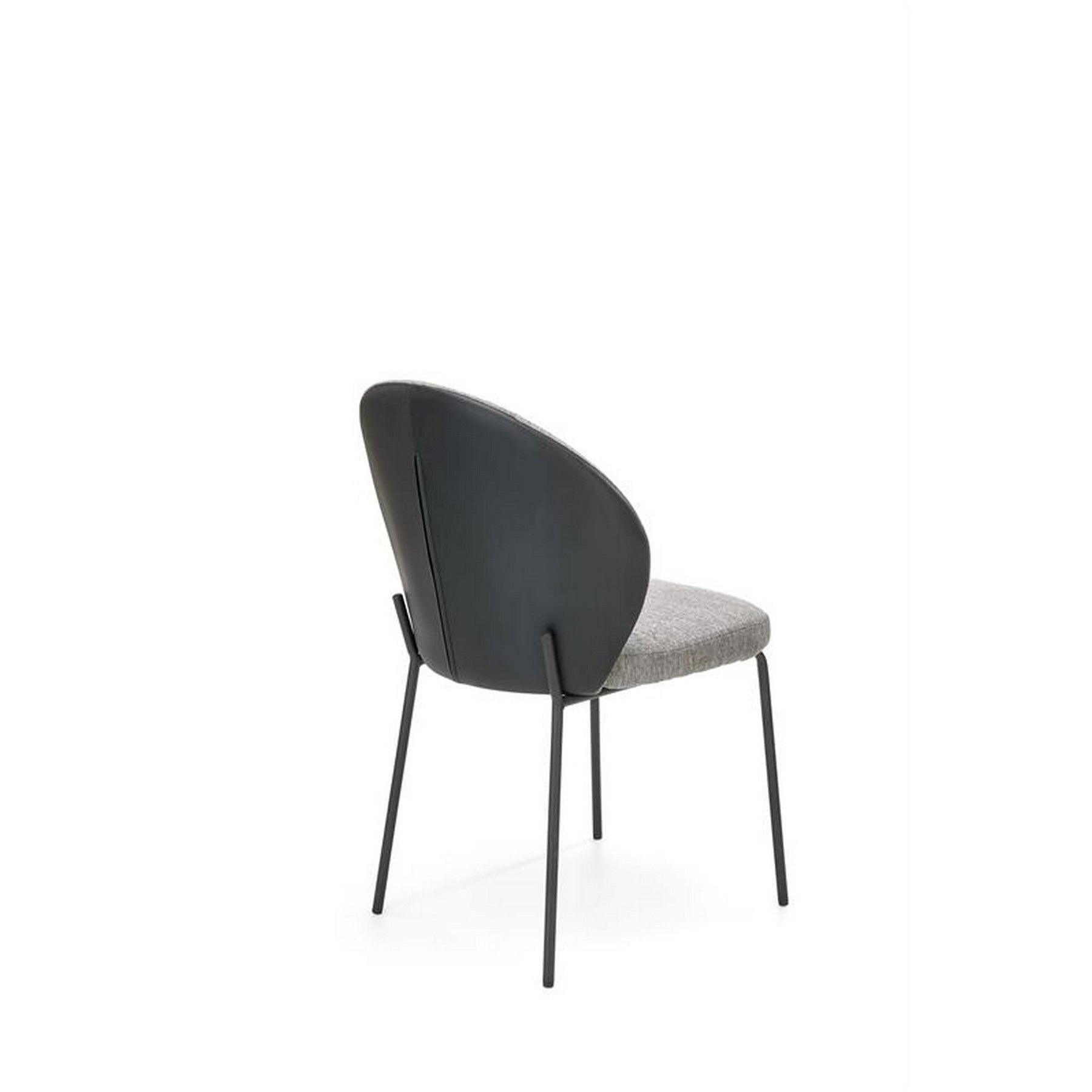 Scaun K471, stofa si piele ecologica gri, 50x58x85 cm