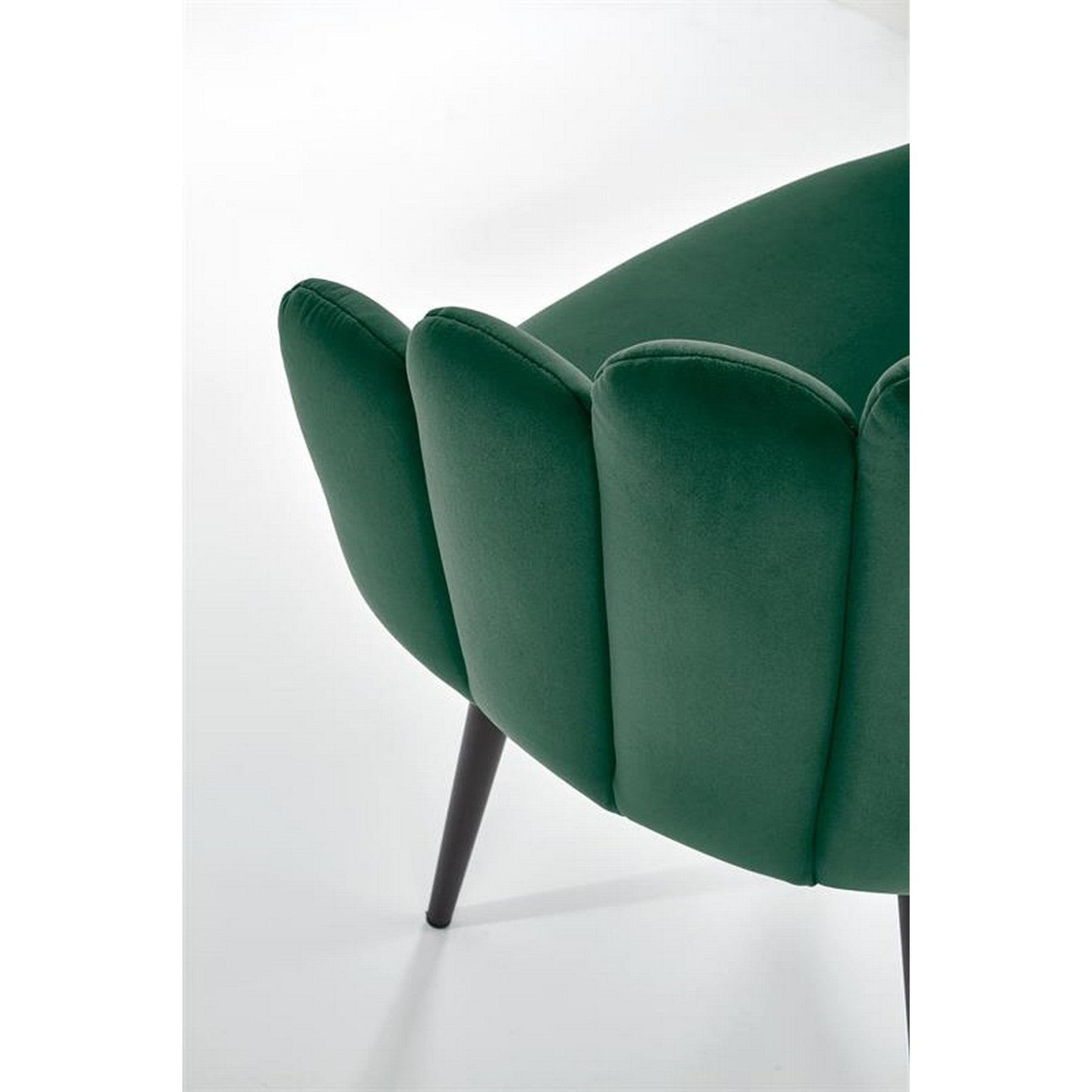Scaun tapitat K410, verde, 65x62x85 cm