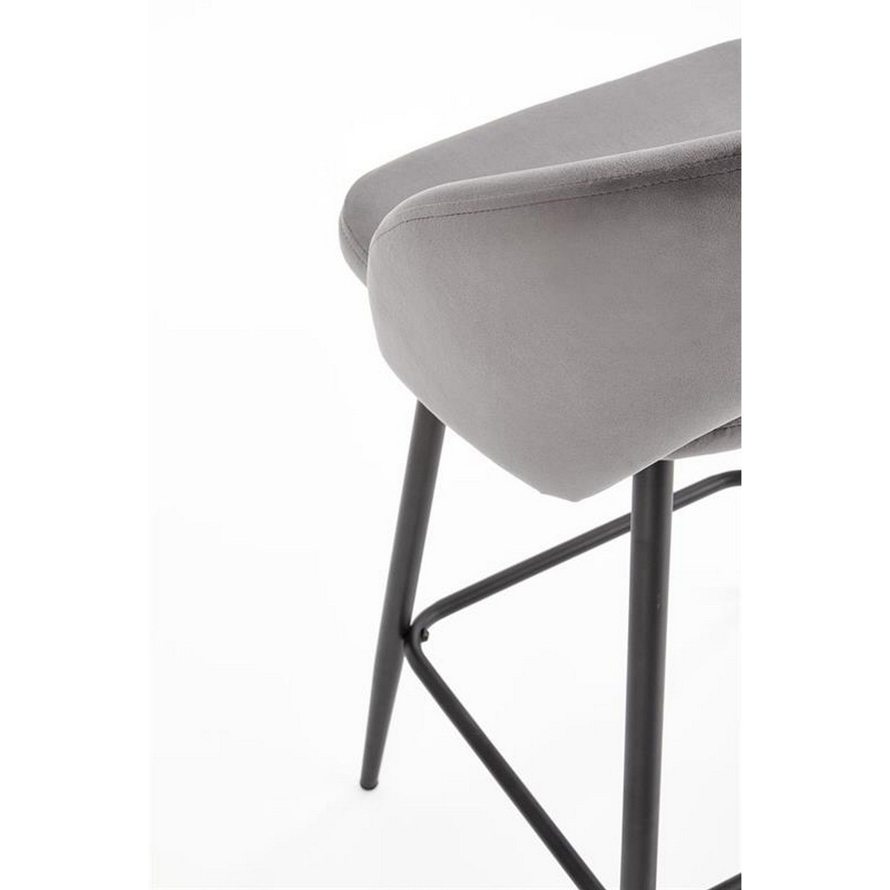 Scaun bar H96, gri, 48x49x89 cm