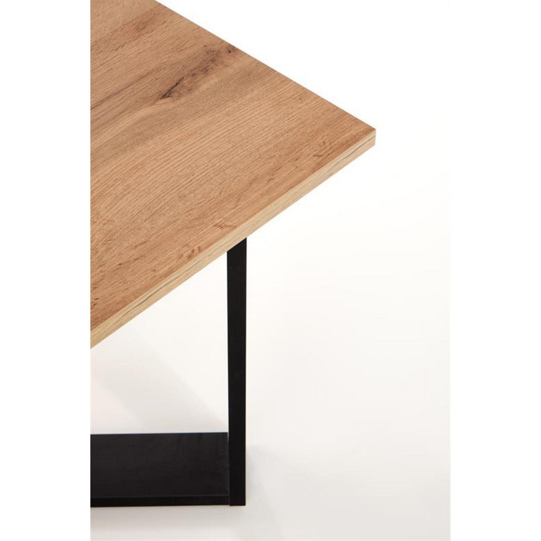 Masuta cafea Cross, stejar wotan/negru, 67x67x50 cm
