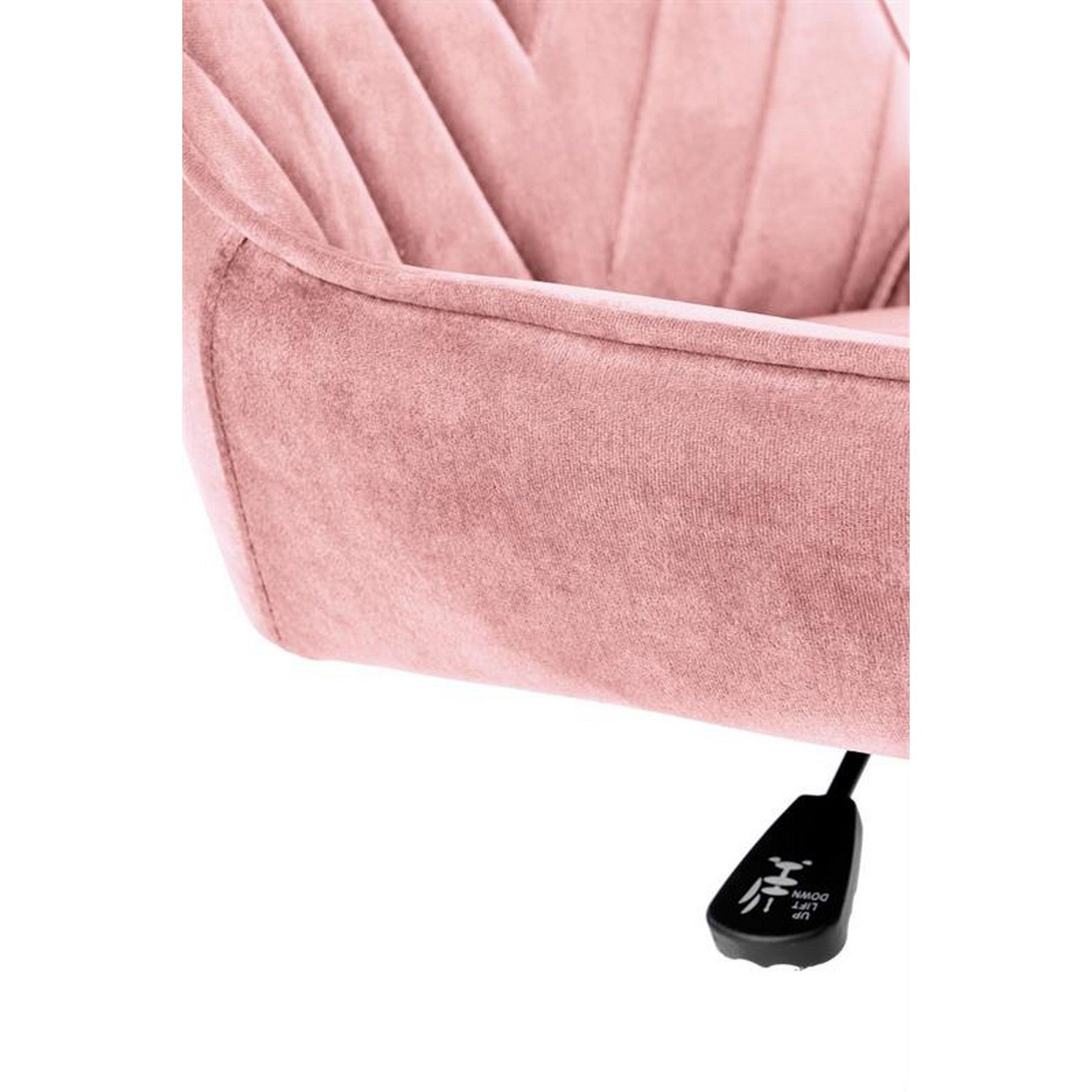 Scaun ergonomic pentru birou Rico, roz, 51x54x81/91cm
